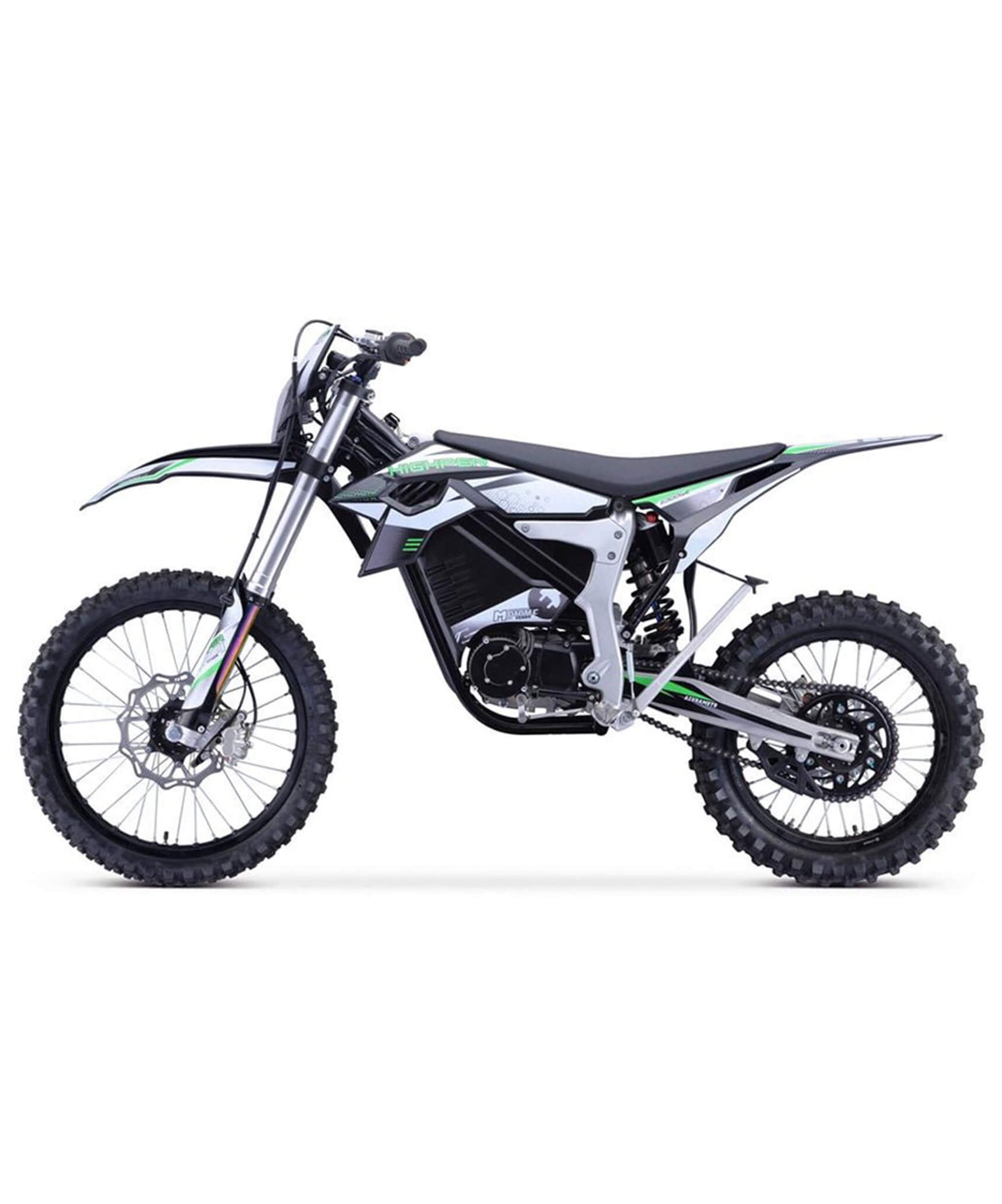 MotoTec Venom High-Performance 72V/12000W Electric Dirt Bike, White (SAK70326)