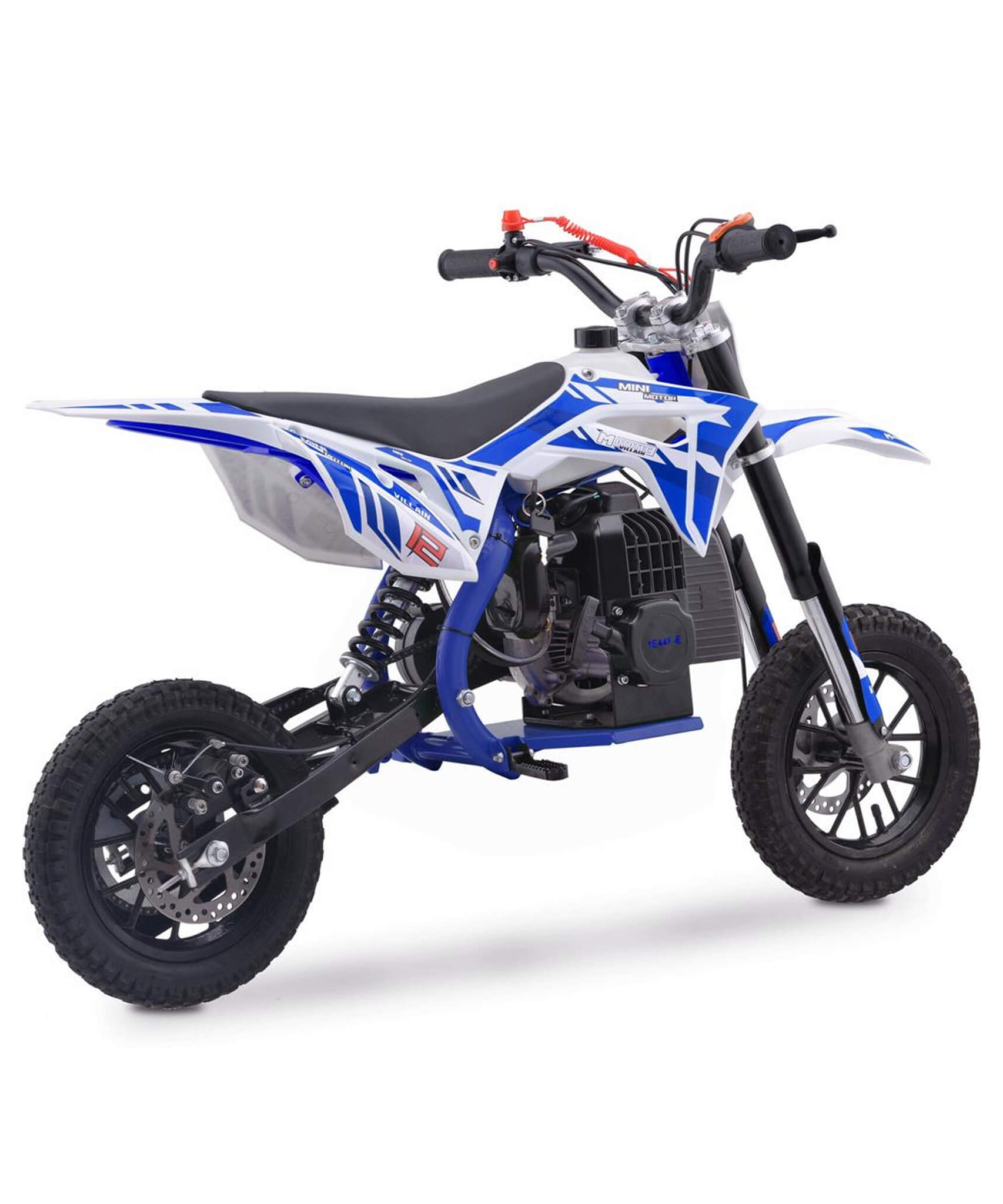 MotoTec Villain 52CC 2-Stroke Kids Gas Dirt Bike (SAK59274)
