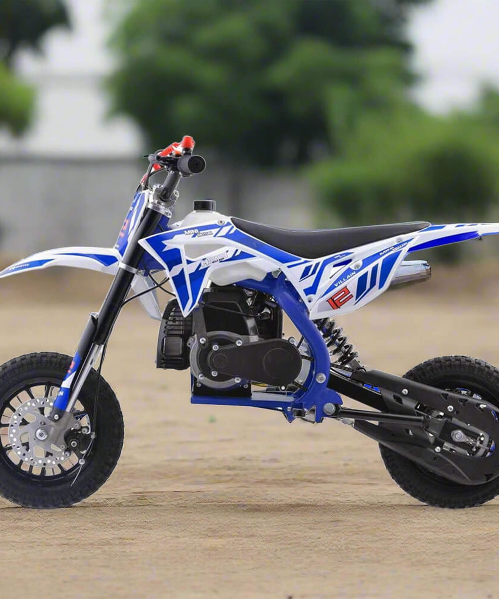 MotoTec Villain 52CC 2-Stroke Kids Gas Dirt Bike (SAK59274)