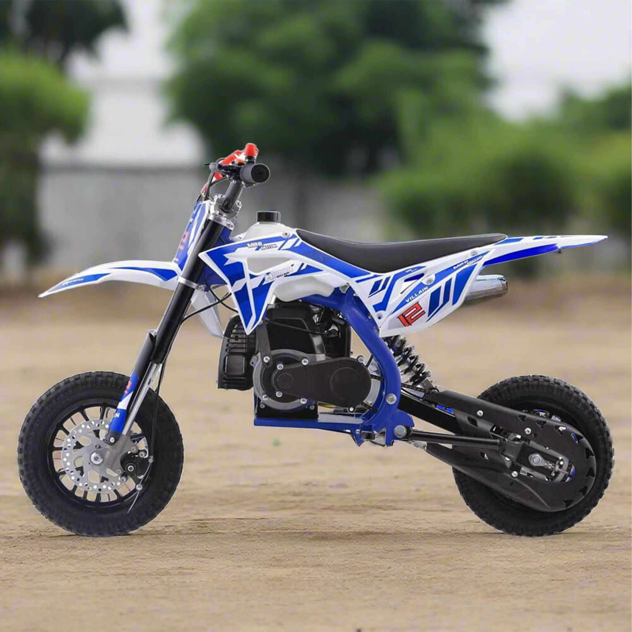 MotoTec Villain 52CC 2-Stroke Kids Gas Dirt Bike (SAK59274)