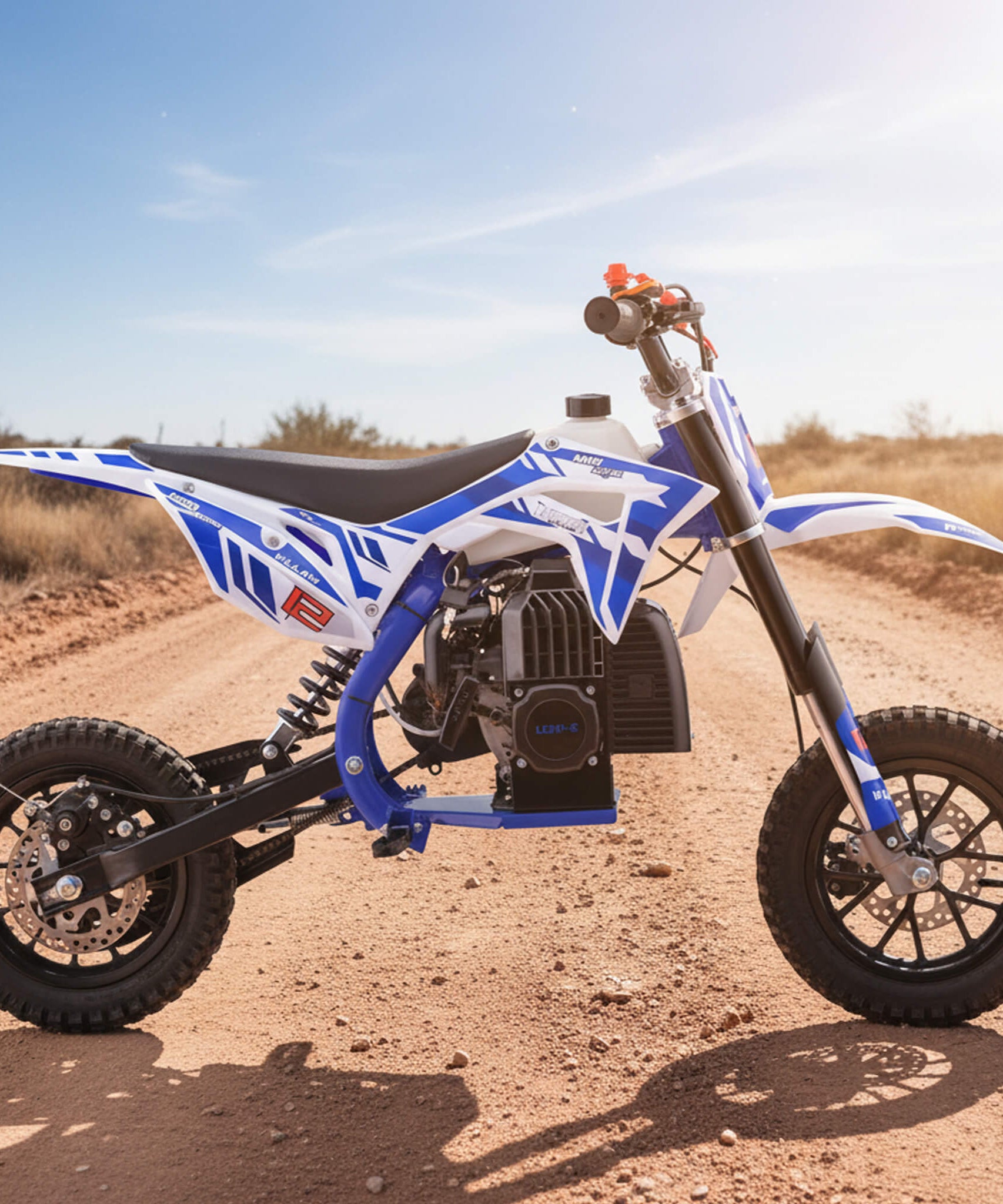 MotoTec Villain 52CC 2-Stroke Kids Gas Dirt Bike (SAK59274)
