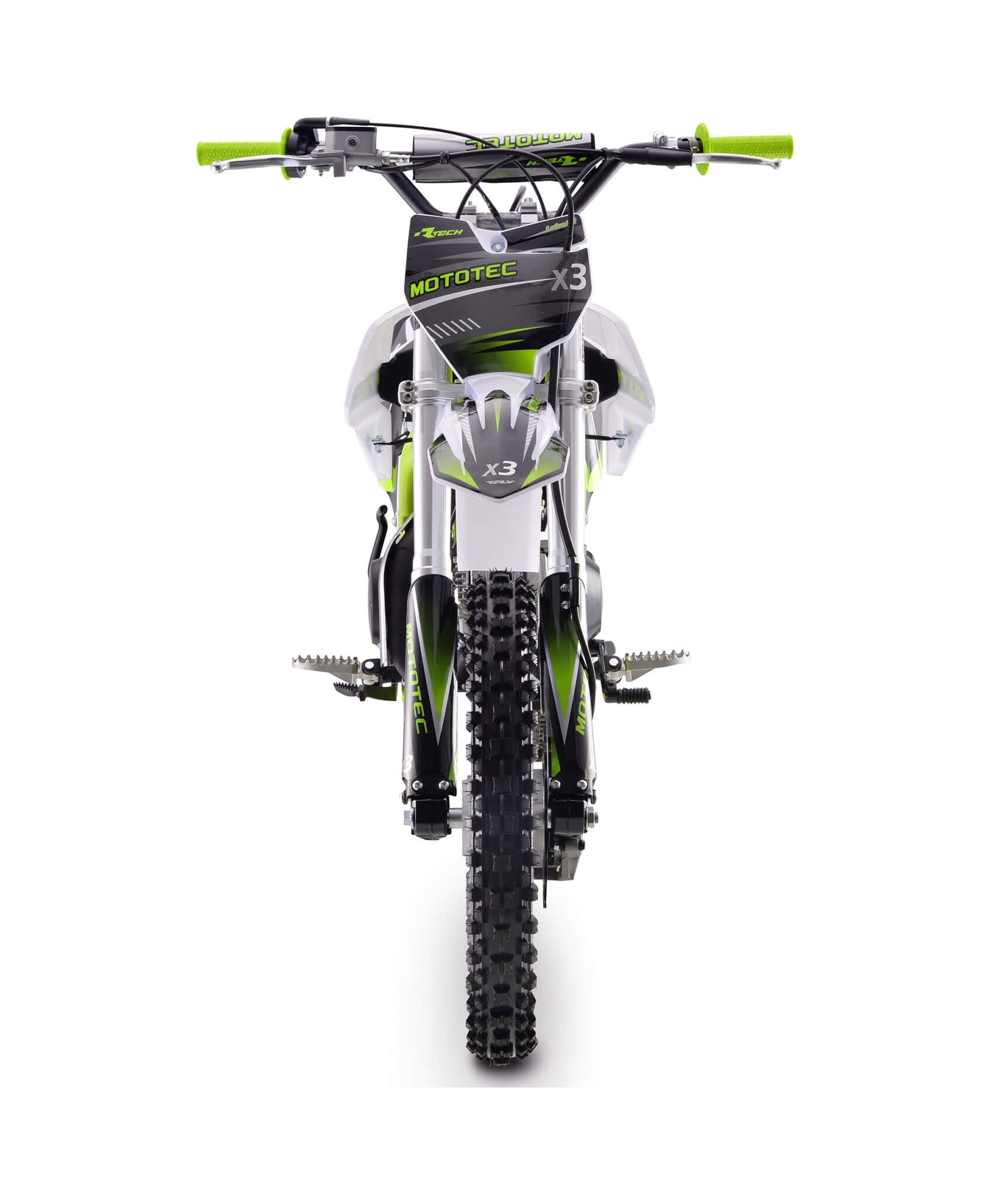 MotoTec X3 125CC 4-Stroke Green Gas-Powered Dirt Bike (SAK86035)