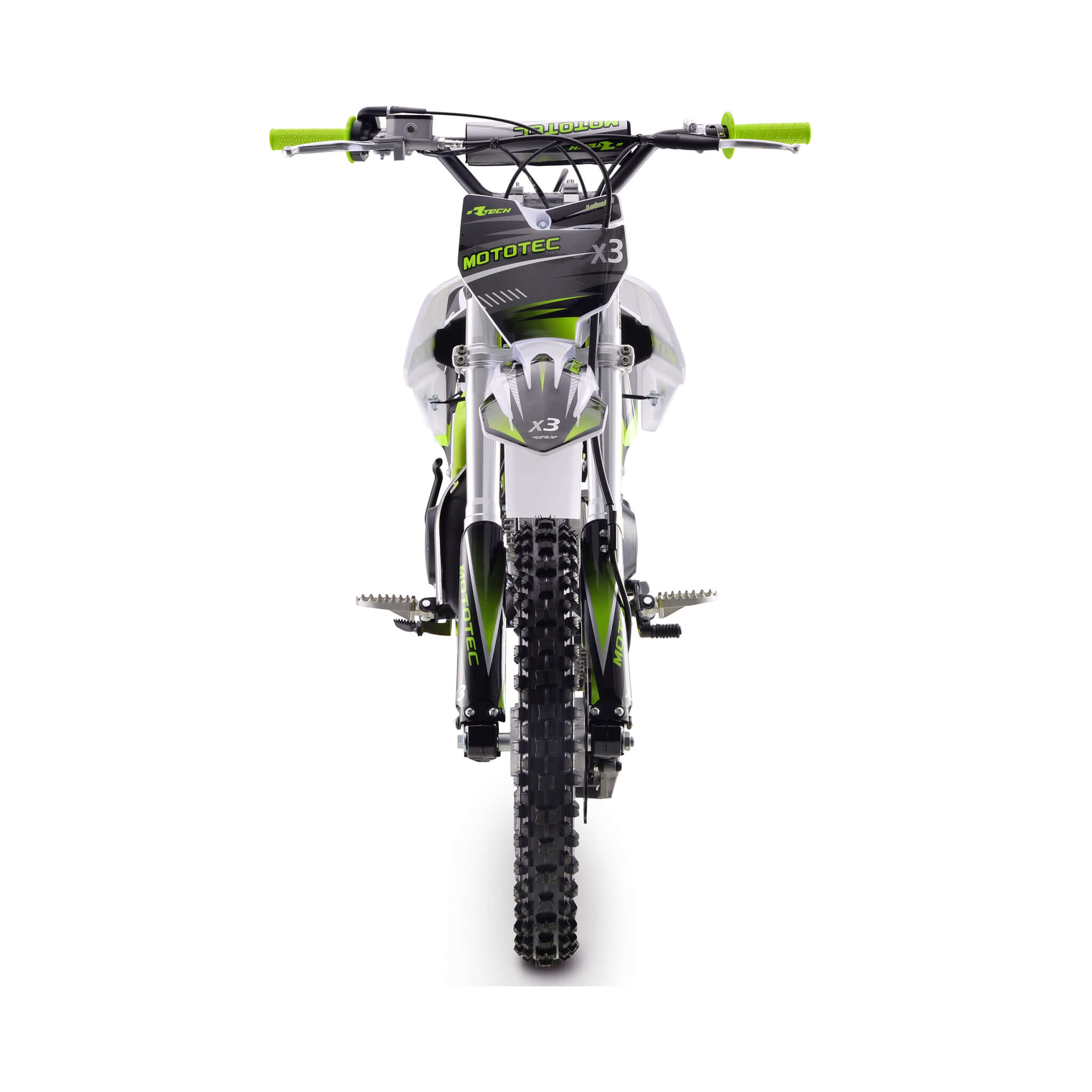 MotoTec X3 125CC 4-Stroke Green Gas-Powered Dirt Bike (SAK86035)