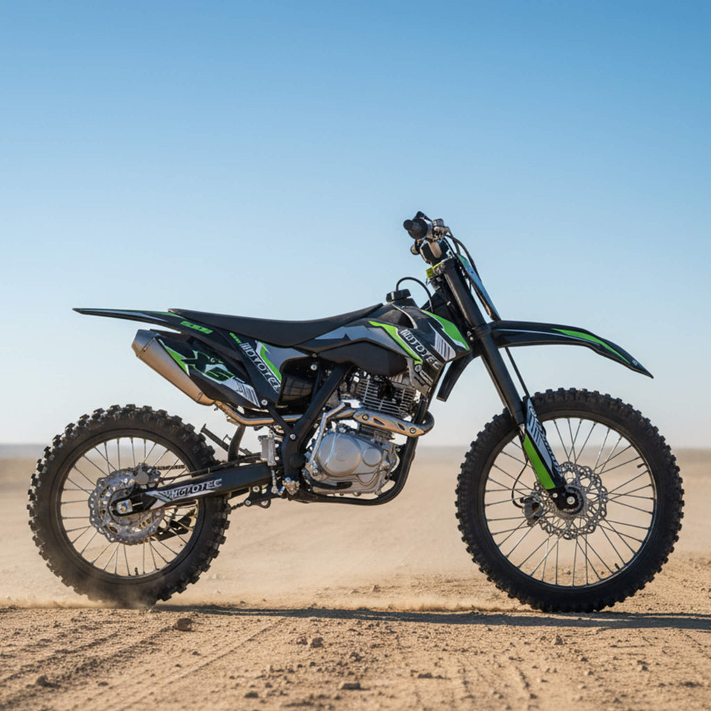 MotoTec X5 250CC 4-Stroke High-Performance Off-Road Gas Dirt Bike, Black (SAK39425)