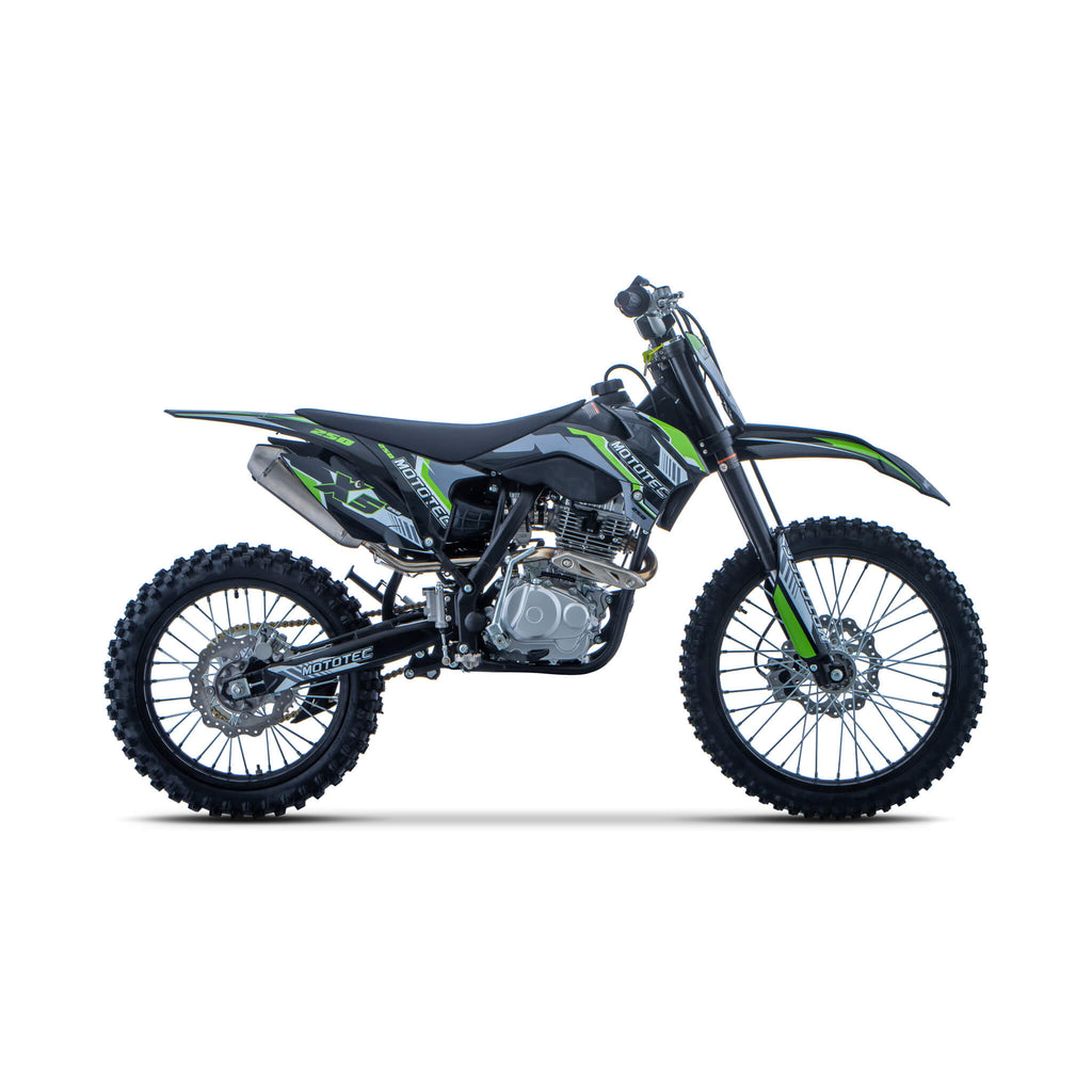 MotoTec X5 250CC 4-Stroke High-Performance Off-Road Gas Dirt Bike, Black (SAK39425)