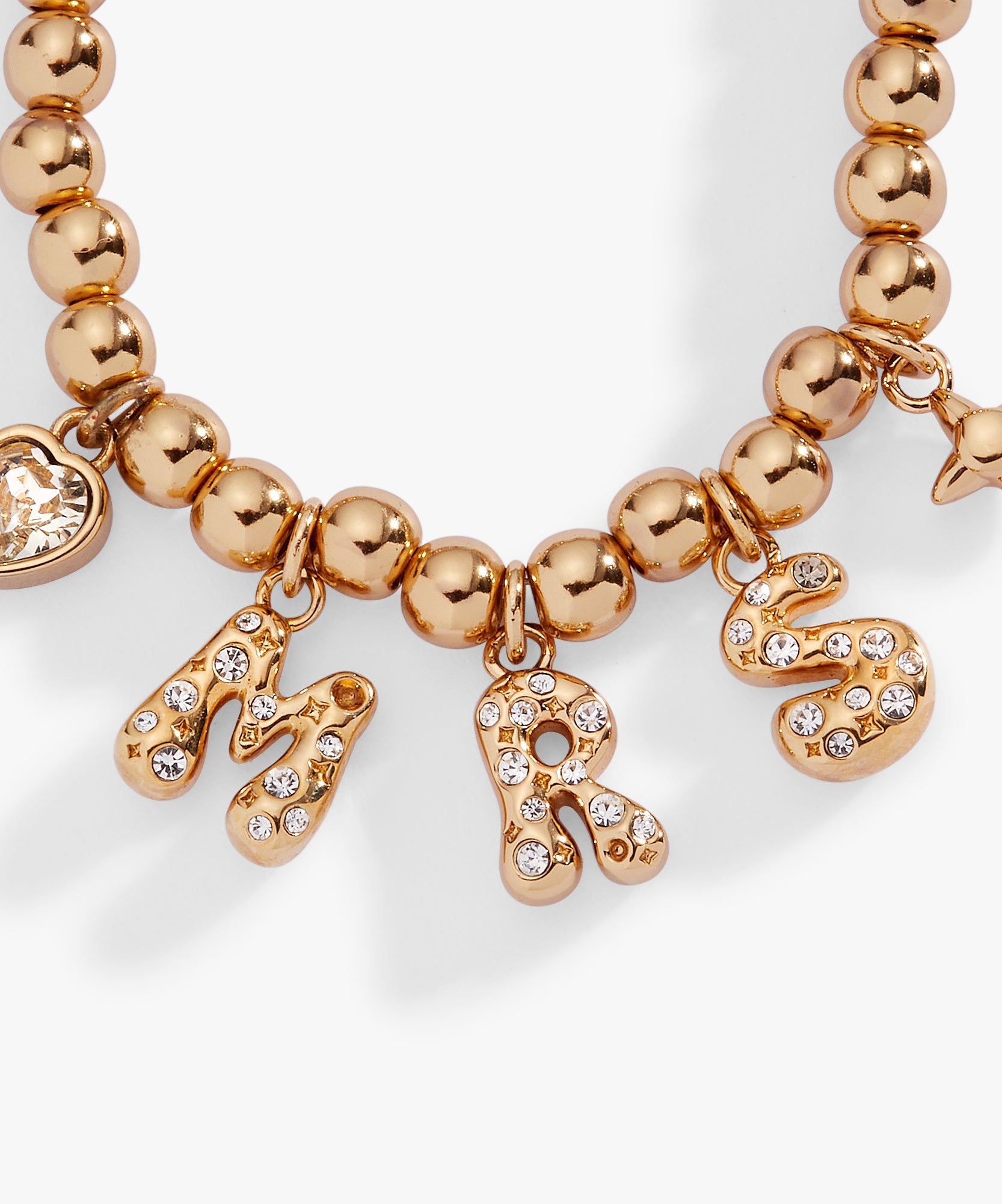 'Mrs" Beaded Bubble Bolo Bracelet