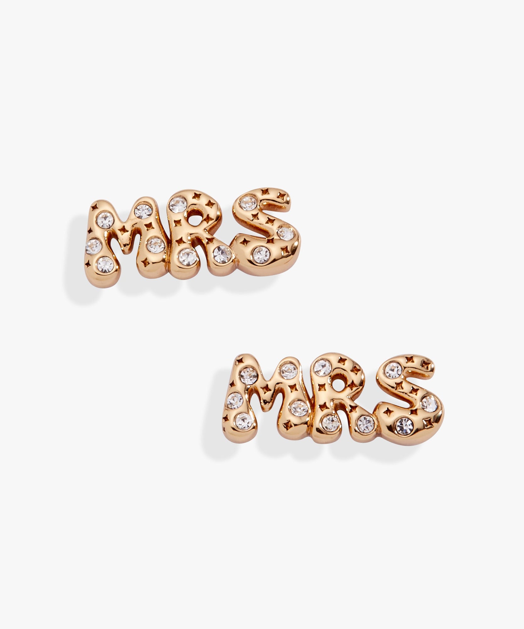 'Mrs' Bubble Crystal Stud Earrings