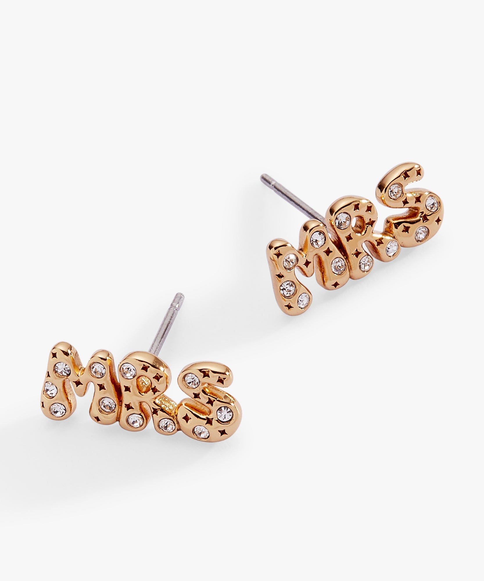 'Mrs' Bubble Crystal Stud Earrings