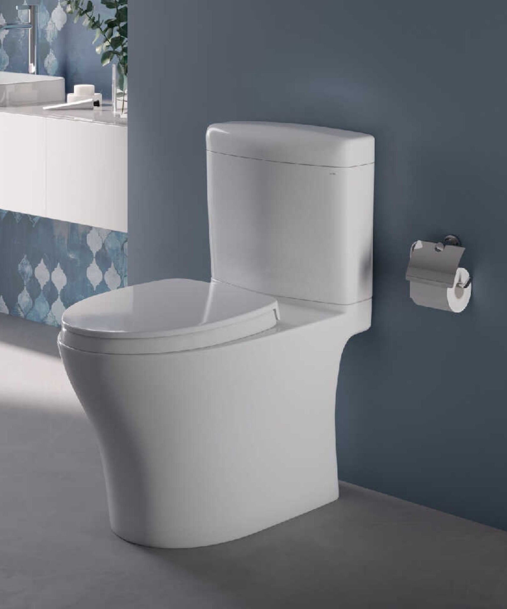 [MS436124CEMFGN#01] TOTO Aquia IV Cube Dual Flush Universal Height Toilet With Soft Close Bidet Seat (SAK57519)