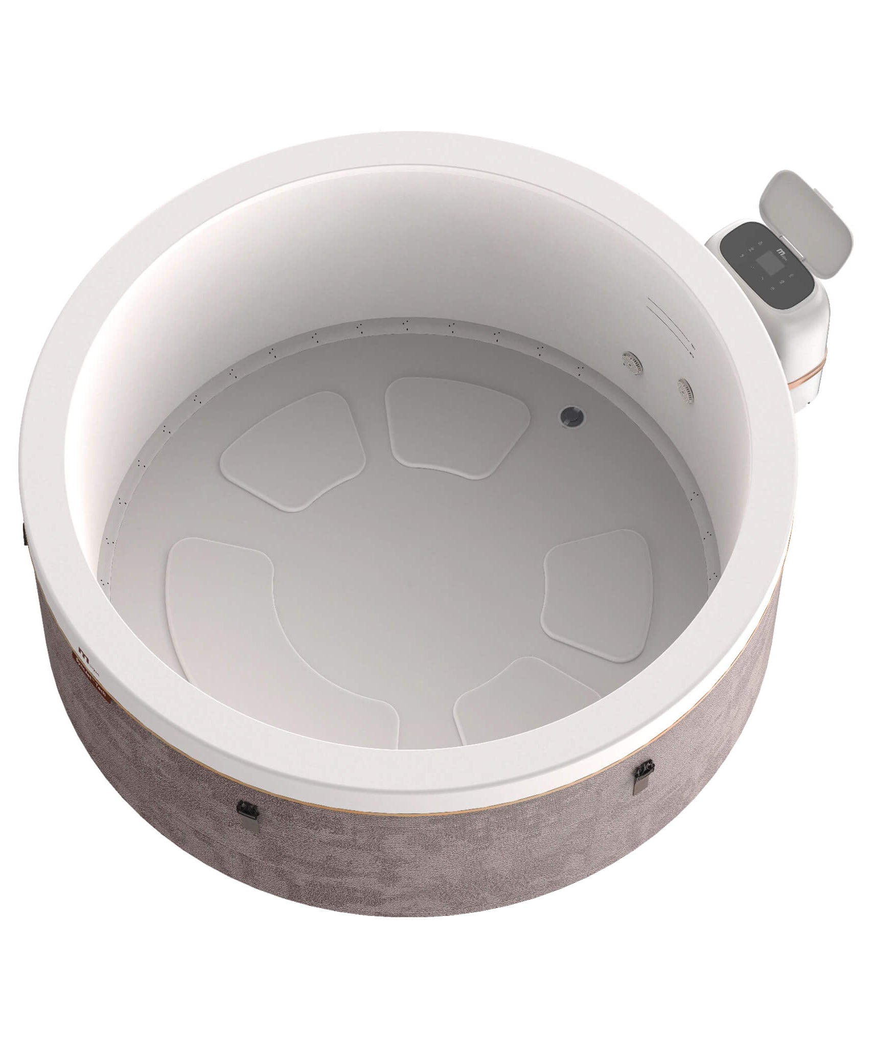 MSpa Cocoon Verto Series Six-Person Inflatable Round Hot Tub With Hydro Massage [F-CO063WE] (SAK50928)