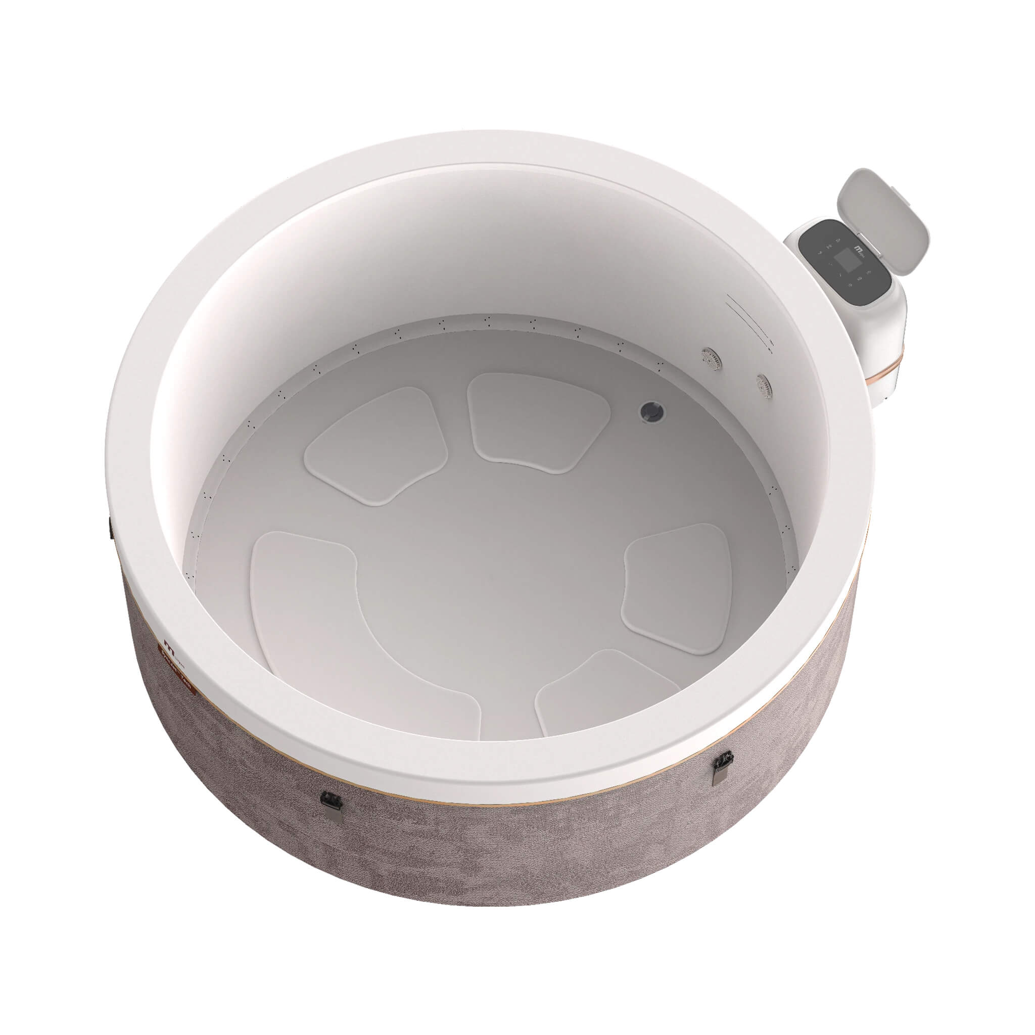 MSpa Cocoon Verto Series Six-Person Inflatable Round Hot Tub With Hydro Massage [F-CO063WE] (SAK50928)