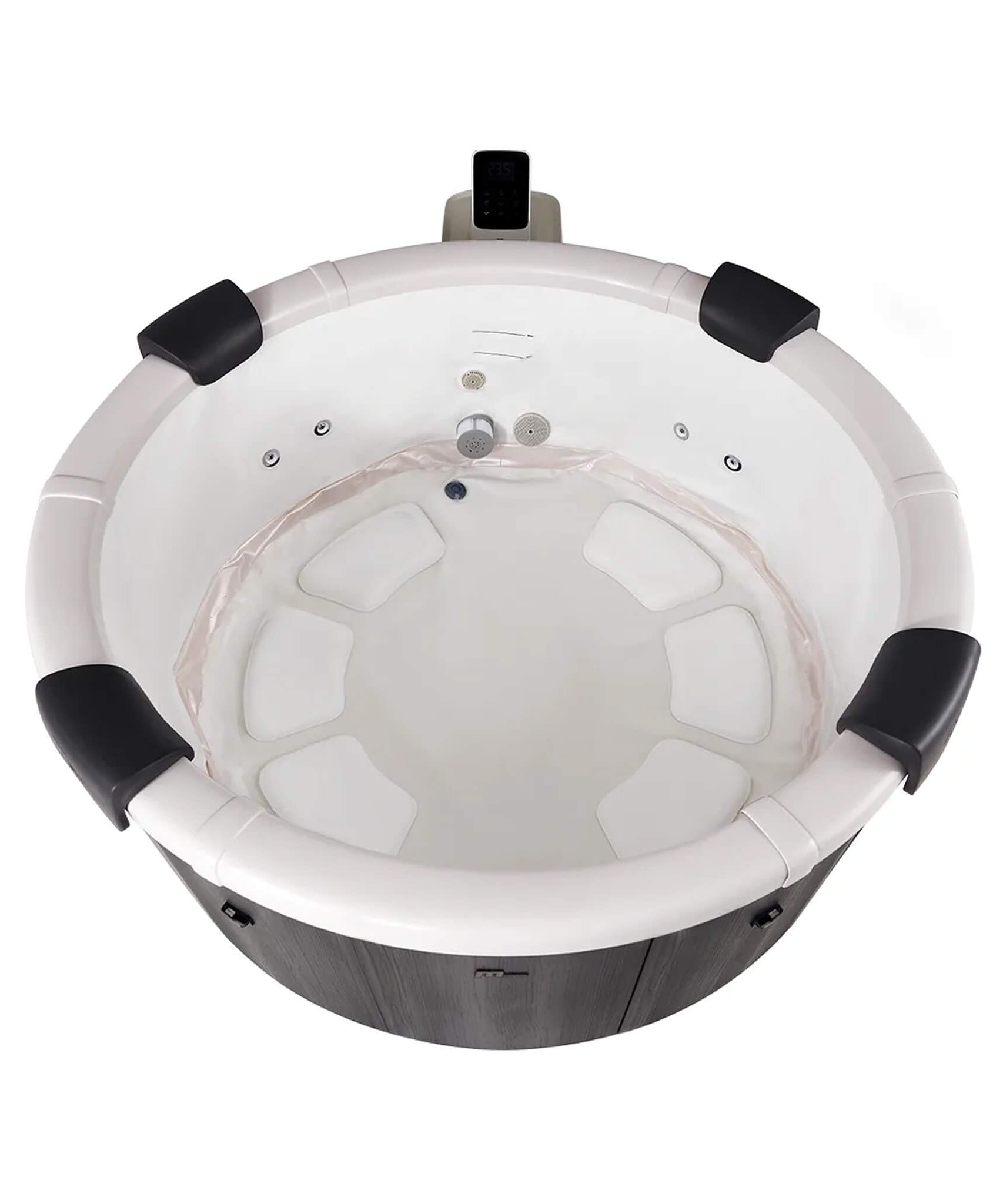 MSpa Denver Frame Series Six-Person Inflatable Round Hot Tub With Hydro Massage [F-DE066W] (SAK87043)