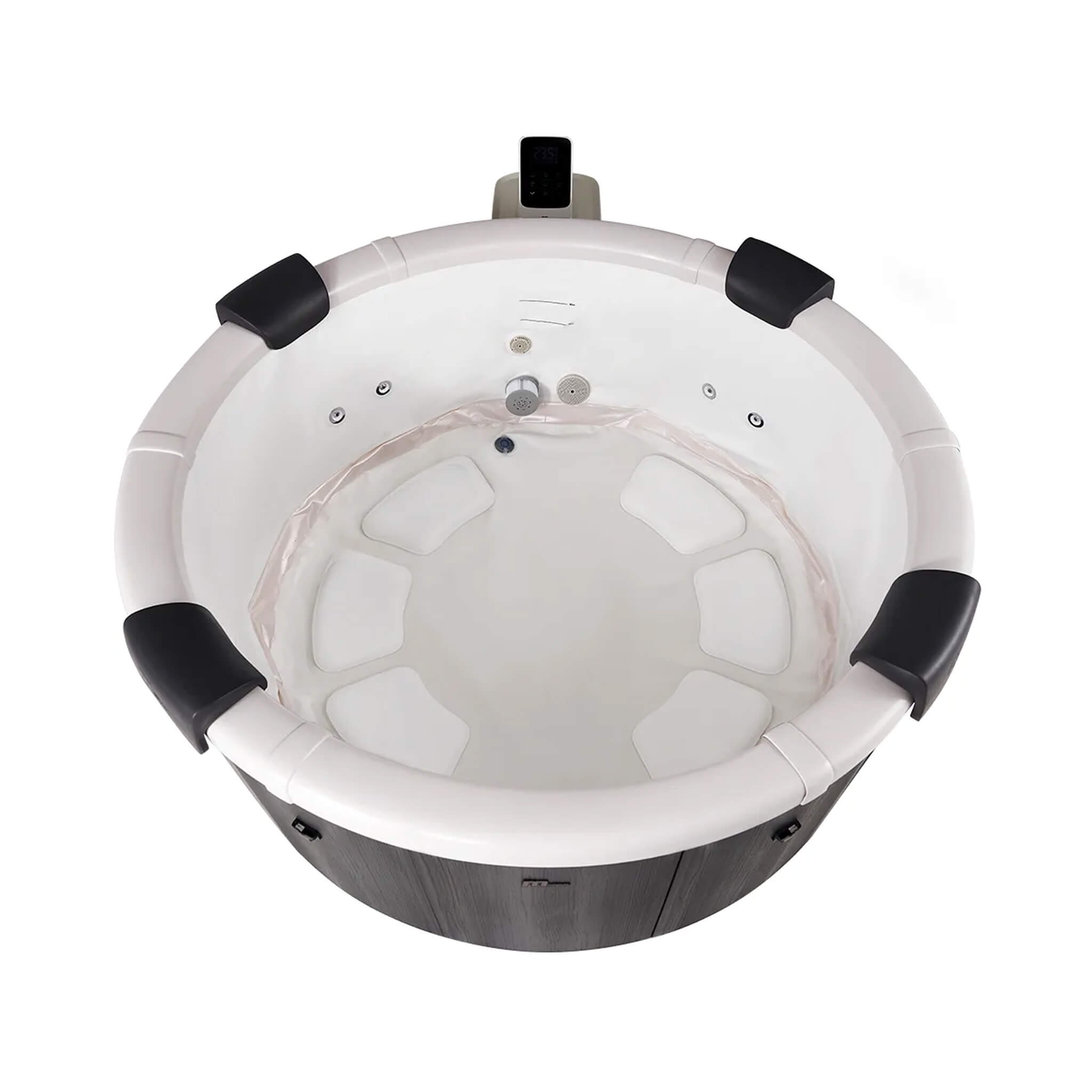 MSpa Denver Frame Series Six-Person Inflatable Round Hot Tub With Hydro Massage [F-DE066W] (SAK87043)