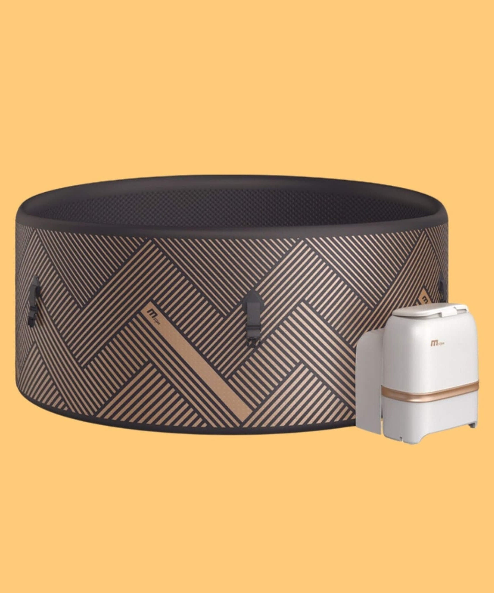MSpa Mono Frame Series Luxury 6-Person Inflatable Round Hot Tub With WIFI Control [F-MO063W] (SAK75263)