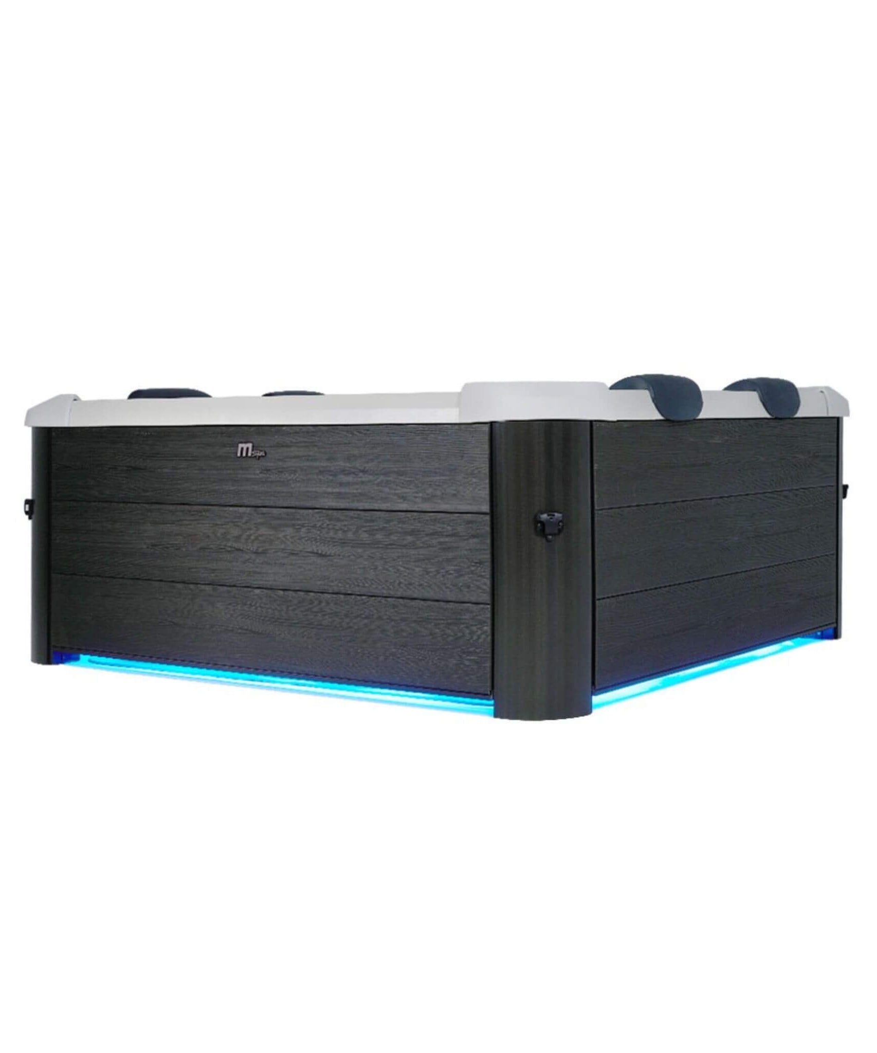 MSpa Oslo Supreme 6-Person 120 Jets Square Spa W/ LED Lights & Integrated App Control [F-OS063W] (SAK93516)