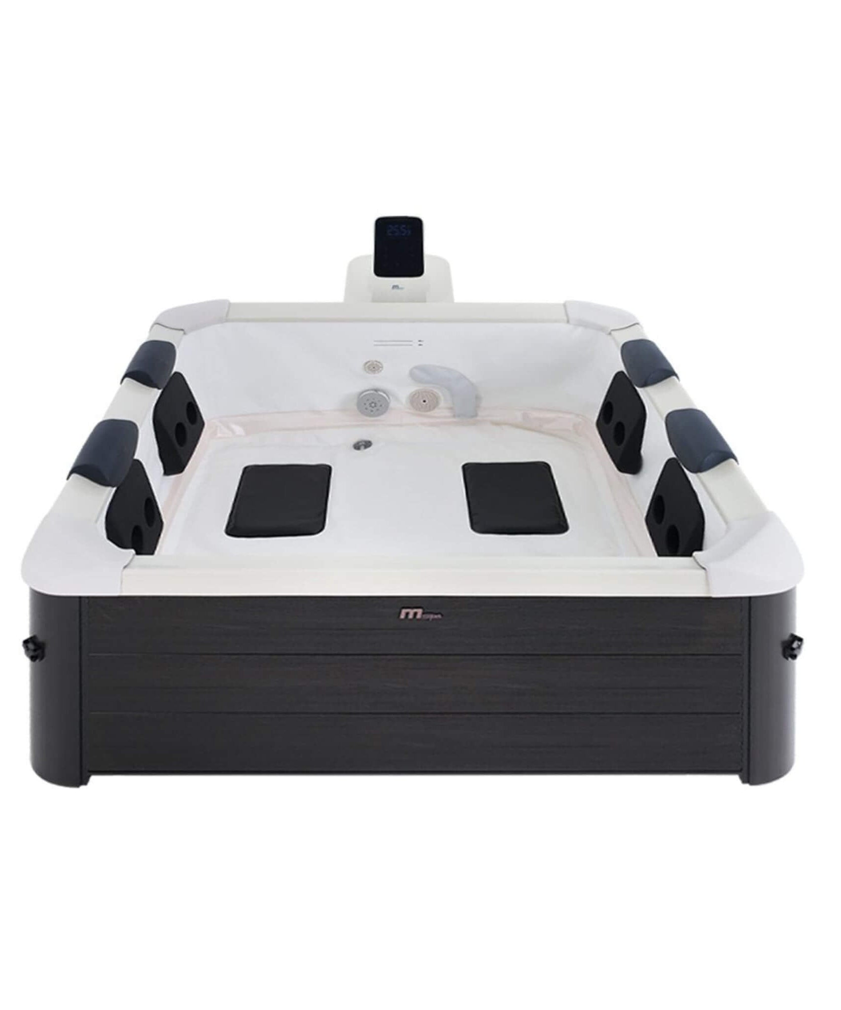MSpa Oslo Supreme 6-Person 120 Jets Square Spa W/ LED Lights & Integrated App Control [F-OS063W] (SAK93516)