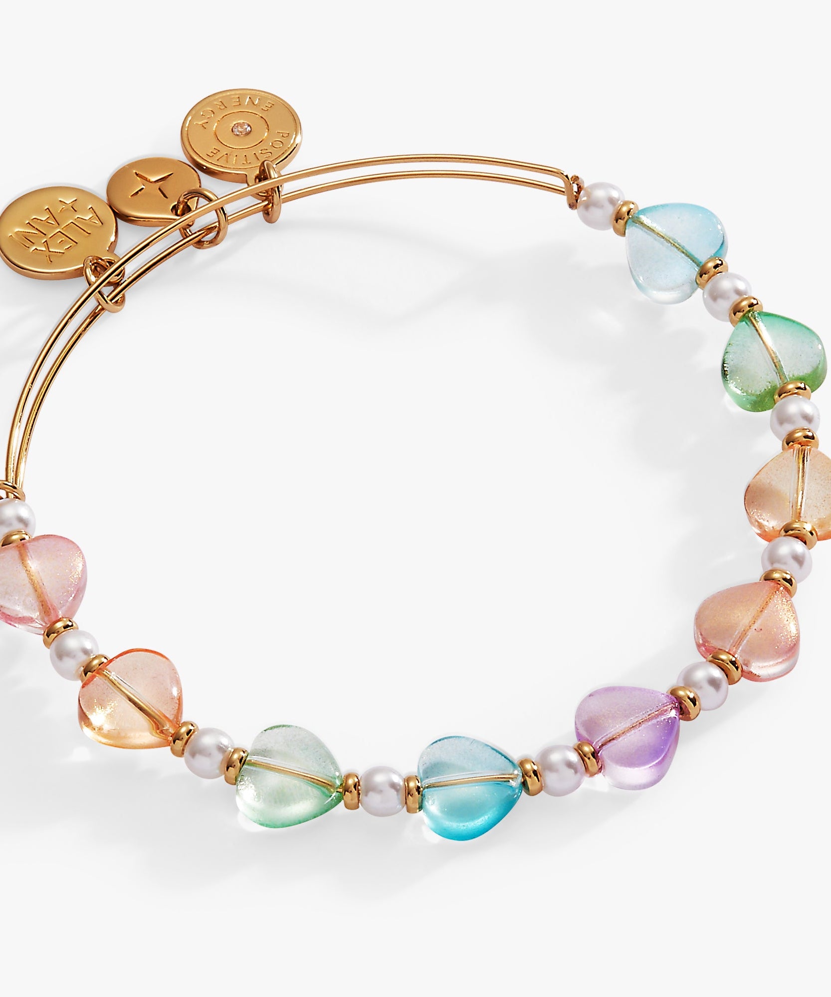 Colorful Heart Beaded Bangle