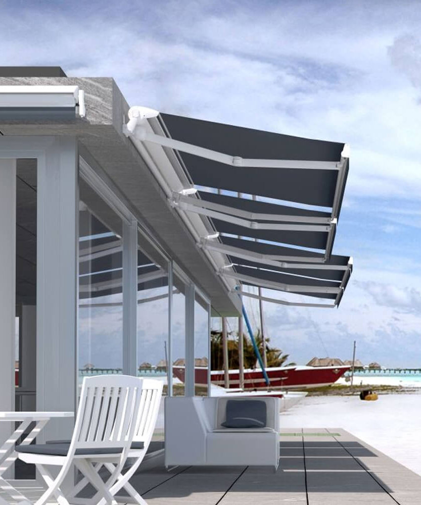 Multiple Awnings Brasilia Europa Premium Outdoor Semi-Cassette Retractable Sun Shade Awning [Made-To-Order] (SAK76825)