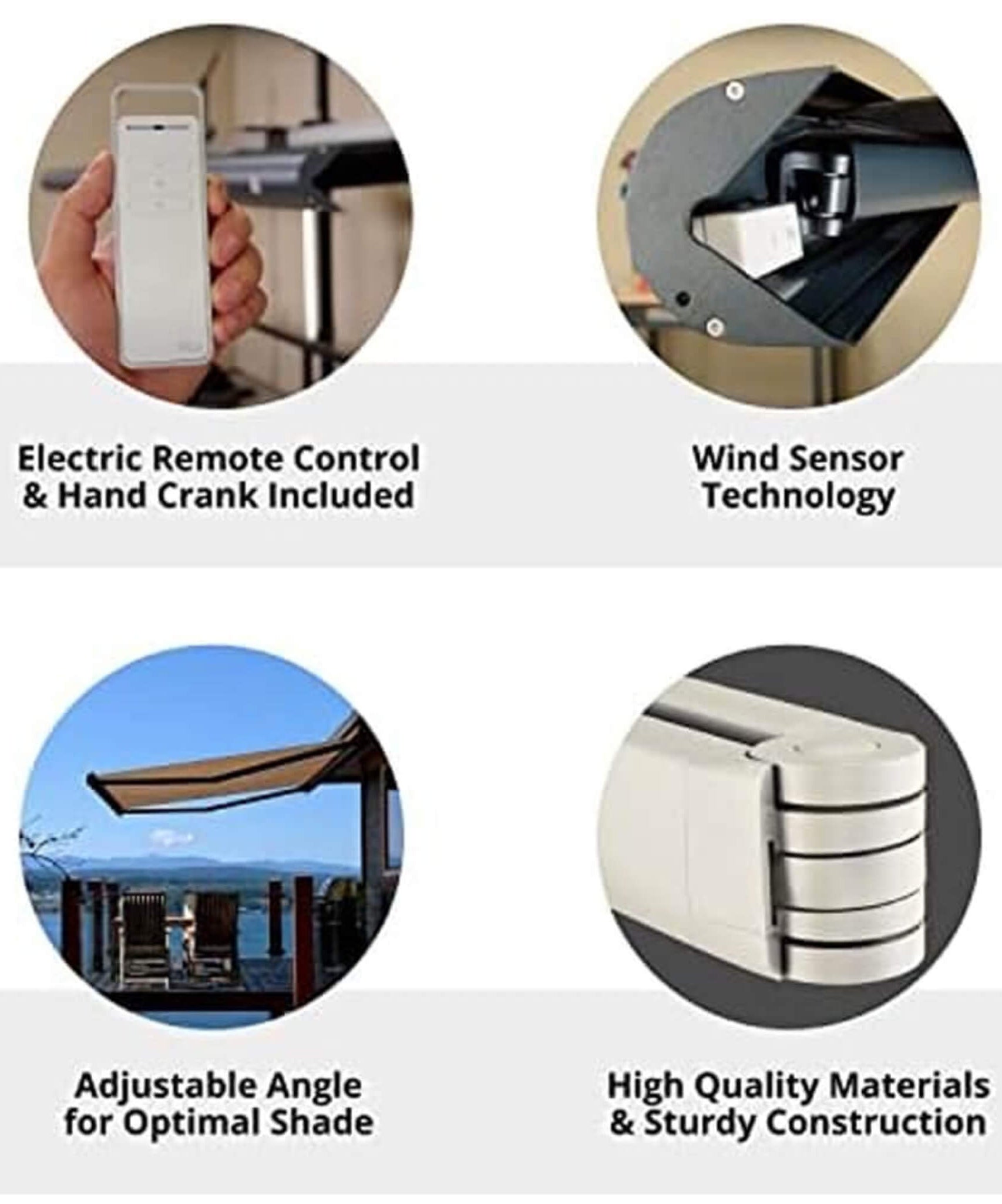 Multiple Awnings Brasilia Slim Premium Full-Cassette Retractable Sun Shade Awning [Made-To-Order] (SAK83642)