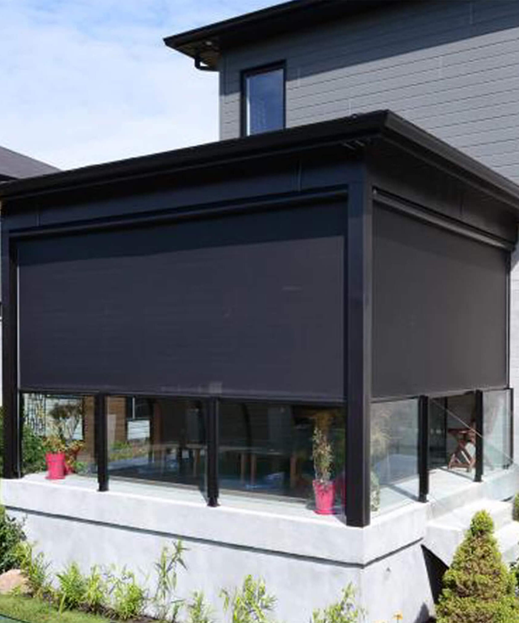 Multiple Awnings Mosquiteria Premium Retractable Blind With Zipper Closure System [Made-To-Order] (SAK21483)