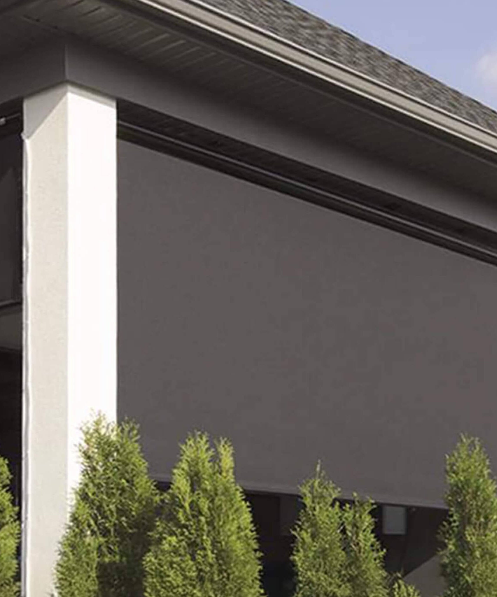 Multiple Awnings Multishade Premium Aluminum Retractable Outdoor Shade With PVC Covered Polyester Fabric [Made-To-Order] (SAK59071)