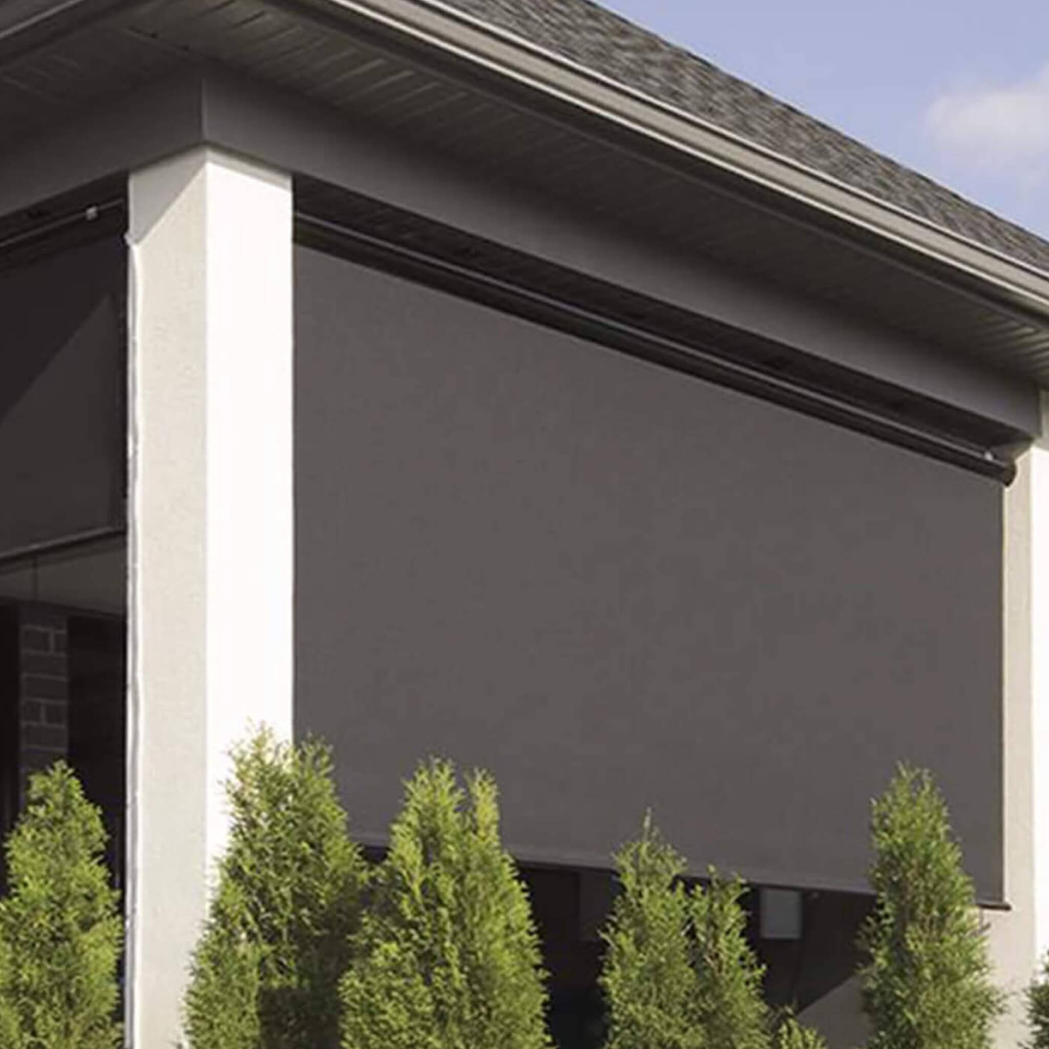 Multiple Awnings Multishade Premium Aluminum Retractable Outdoor Shade With PVC Covered Polyester Fabric [Made-To-Order] (SAK59071)