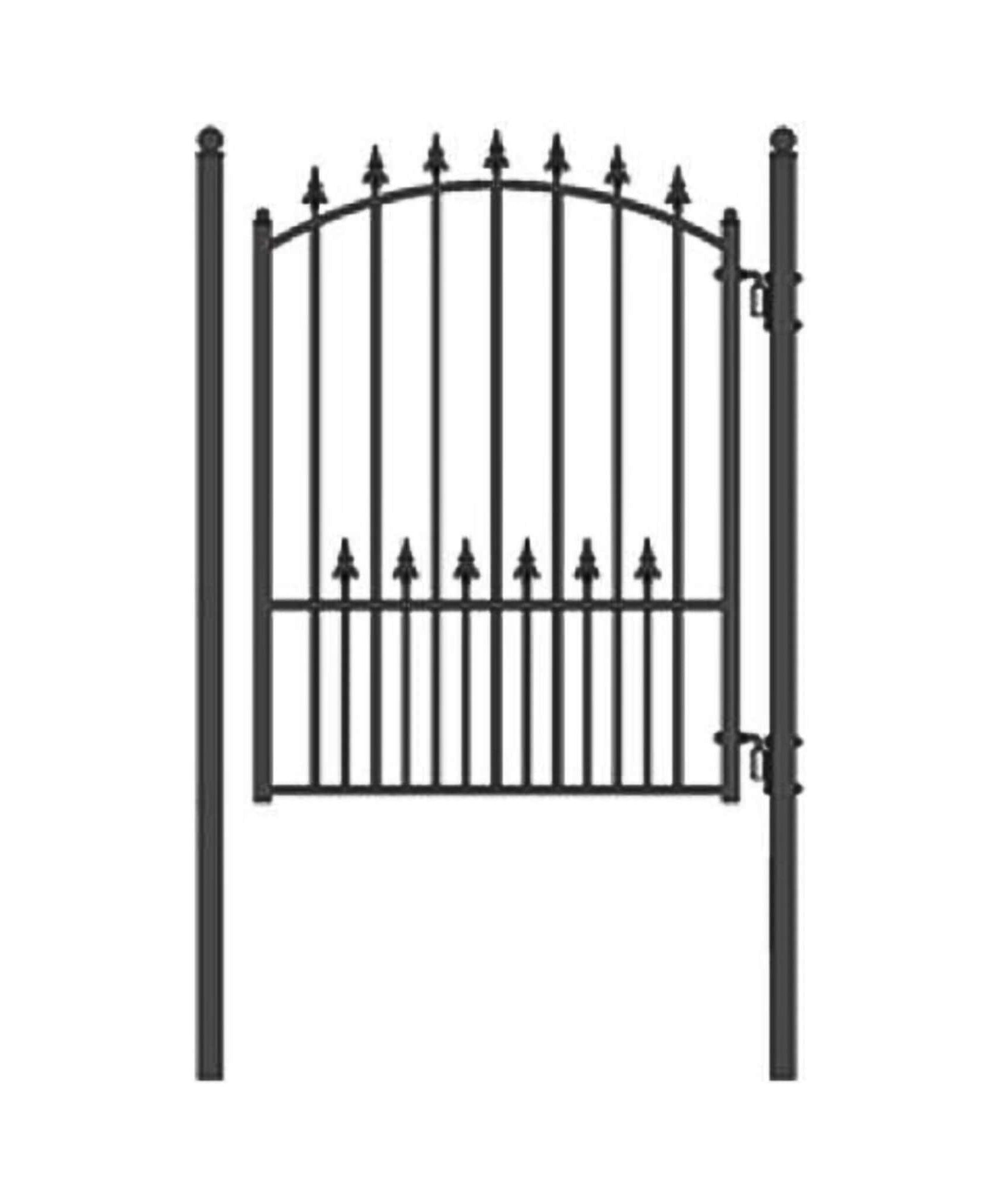 5FT Heavy-Duty Munich Powder-Coated Galvanized Steel Pedestrian Gate (SAK35824)