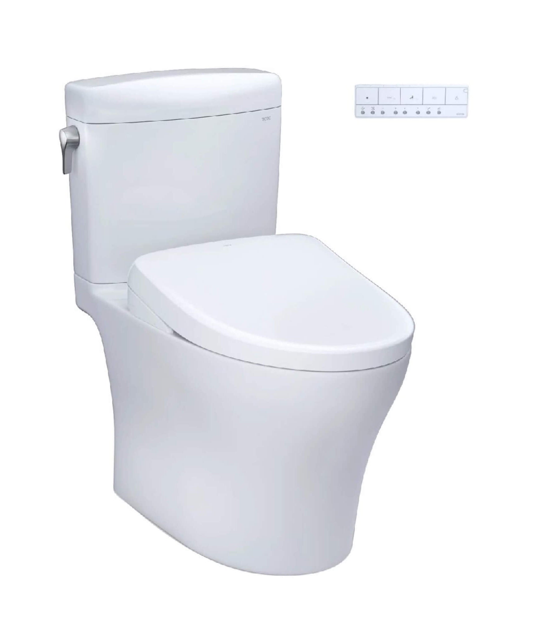 [MW4364726CEMFGN#01] TOTO Aquia IV Cube Washlet S7 With 1.28 GPF And 0.9 Elongated Bidet Toilet (SAK19352)