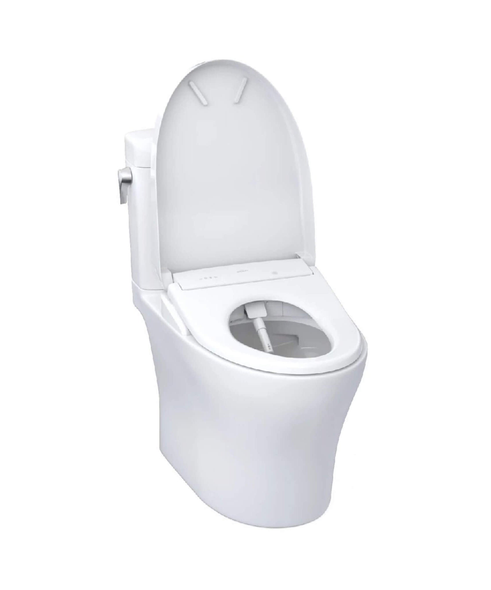 [MW4364726CEMFGN#01] TOTO Aquia IV Cube Washlet S7 With 1.28 GPF And 0.9 Elongated Bidet Toilet (SAK19352)