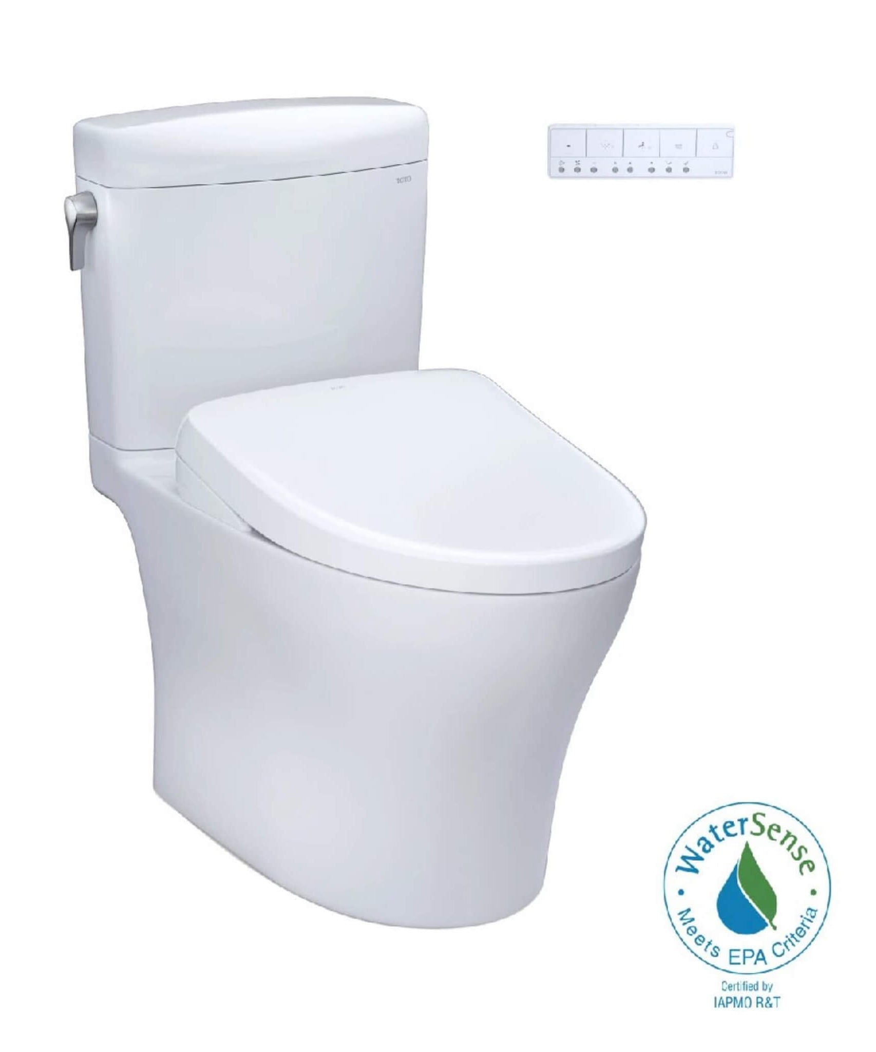 [MW4364726CEMFGN#01] TOTO Aquia IV Cube Washlet S7 With 1.28 GPF And 0.9 Elongated Bidet Toilet (SAK19352)