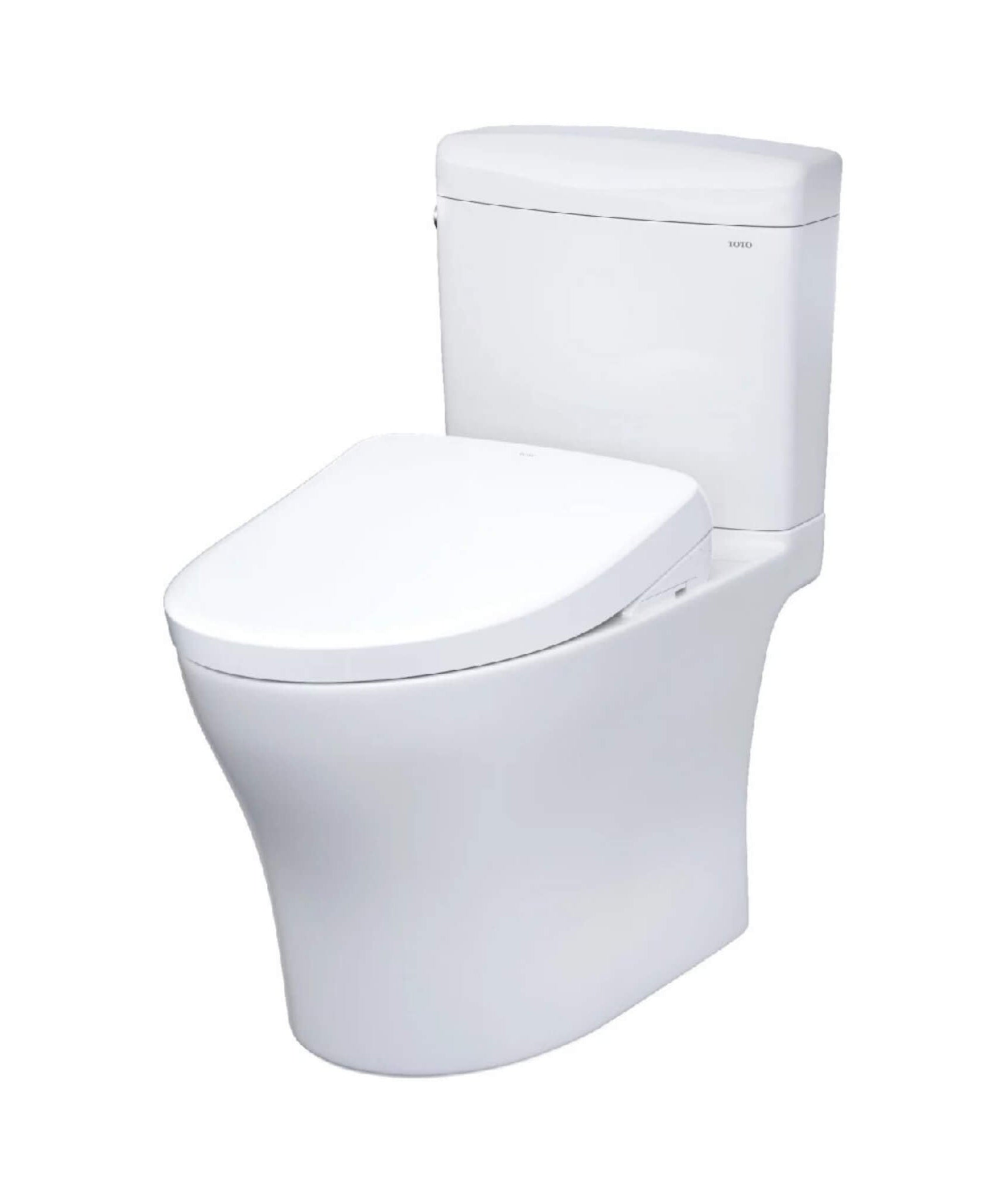 [MW4364736CEMFGN#01] TOTO Aquia IV Cube 1.28 GPF And 0.9 GPF Dynamax Tornado Flush Toilet With Washlet S7A Bidet Seat (SAK74285)