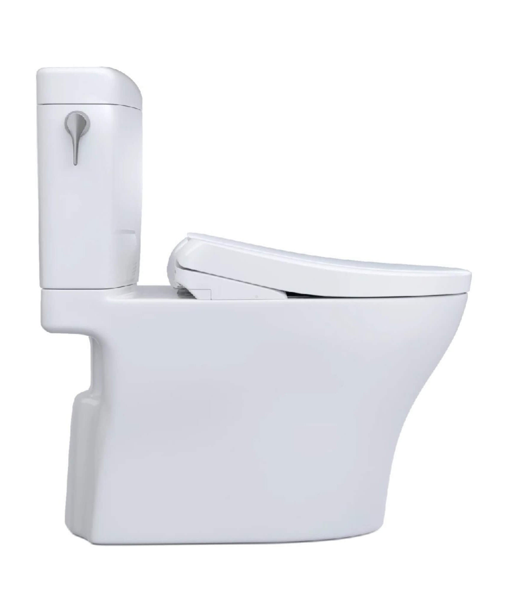 [MW4364736CEMFGN#01] TOTO Aquia IV Cube 1.28 GPF And 0.9 GPF Dynamax Tornado Flush Toilet With Washlet S7A Bidet Seat (SAK74285)