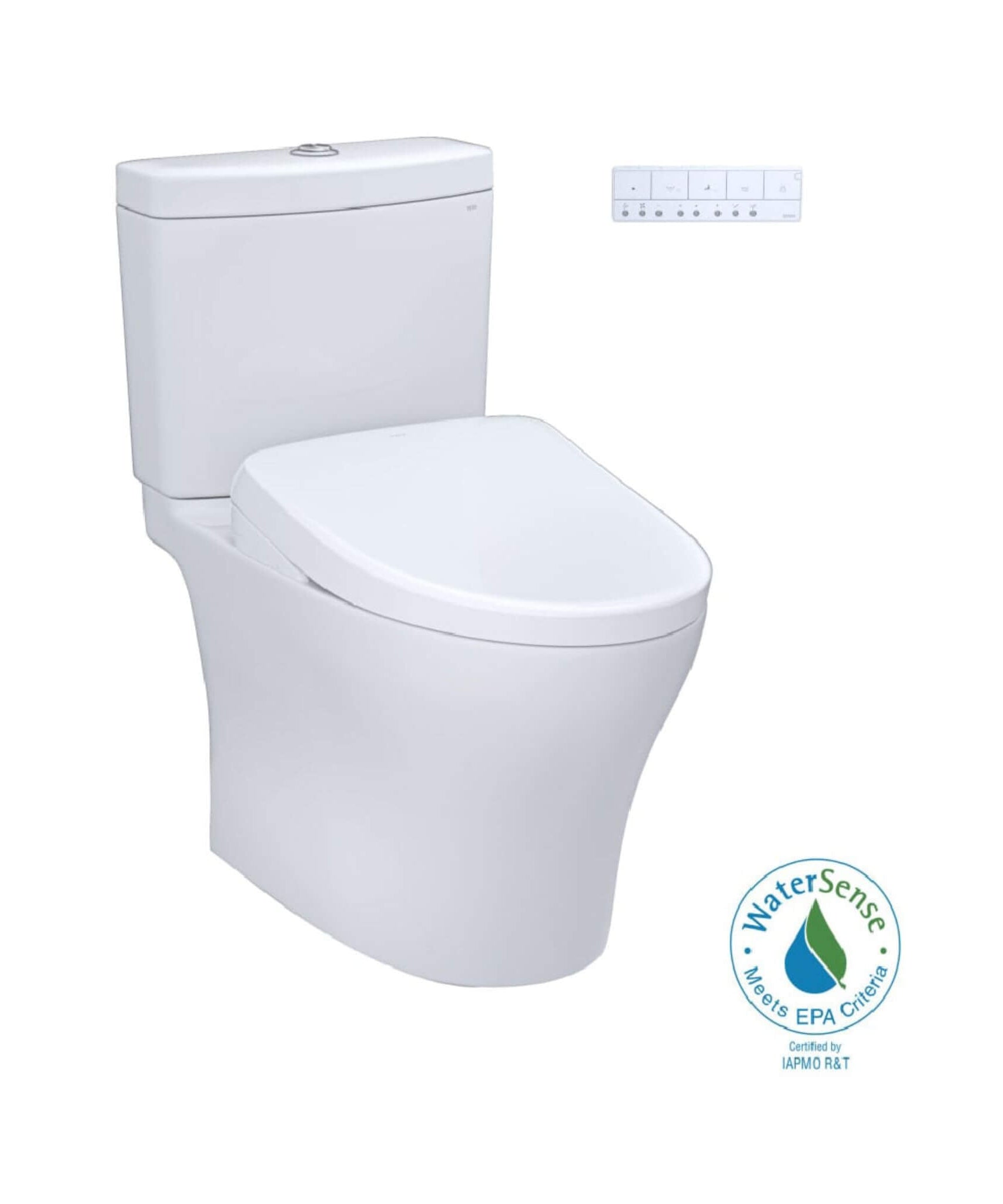 [MW4464726CEMFGN#01] TOTO Aquia IV Dual Flush Elongated Universal Height Toilet With Washlet S7 Bidet Seat (SAK53982)