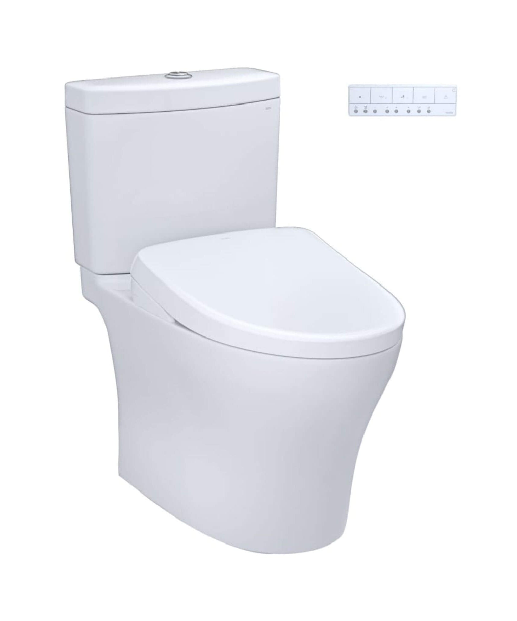 [MW4464736CEMFGN#01] TOTO Aquia IV Dual Flush Elongated Chair Height Toilet With Washlet S7A (SAK98062)