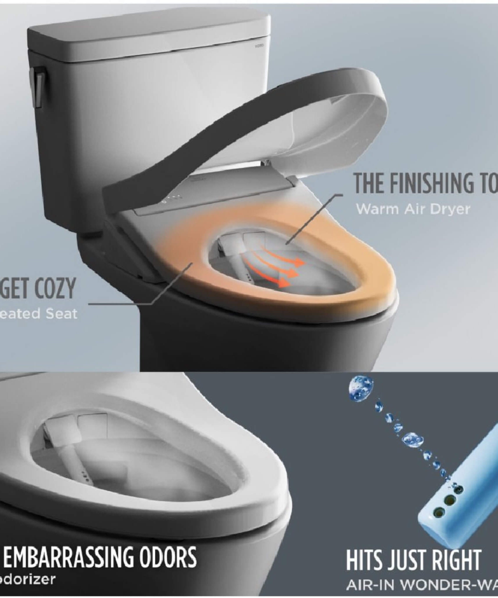 [MW4484736CEMFGN#01] TOTO Aquia IV Arc Dual Flush Universal Height Toilet With S7A Auto Open Bidet Seat (SAK92754)