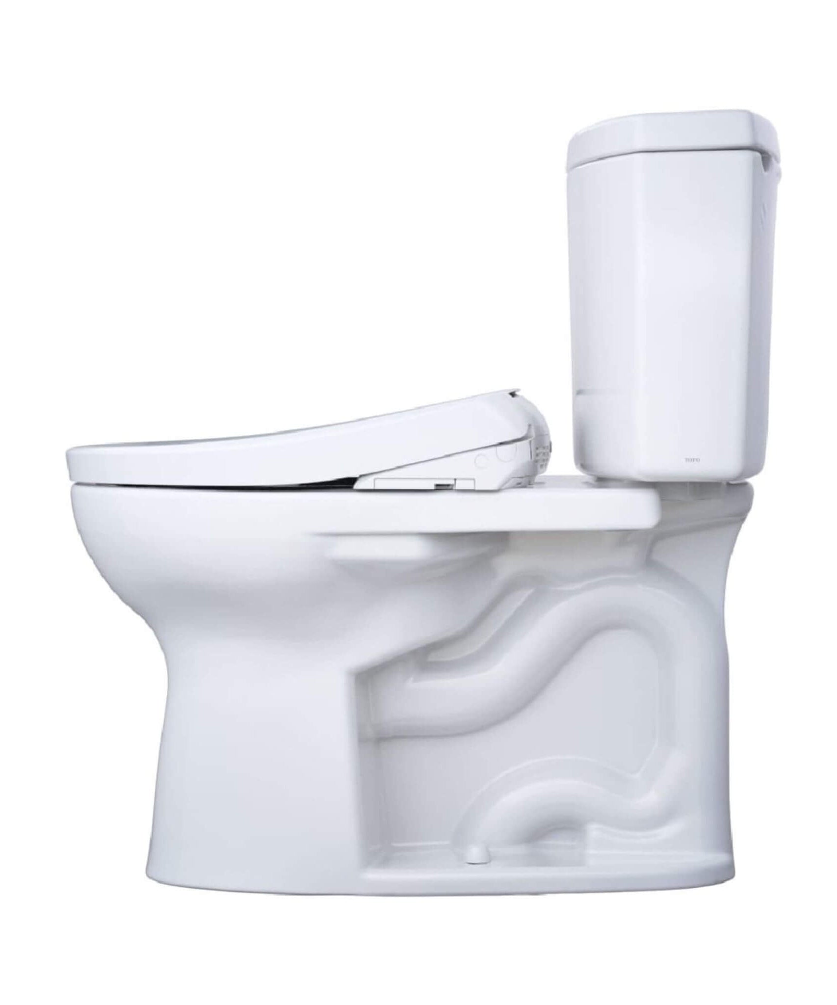 [MW4544726CEFG#01] TOTO Drake II 1.28 GPF Elongated Chair Height Toilet With Washlet S7 Bidet Seat (SAK29654)