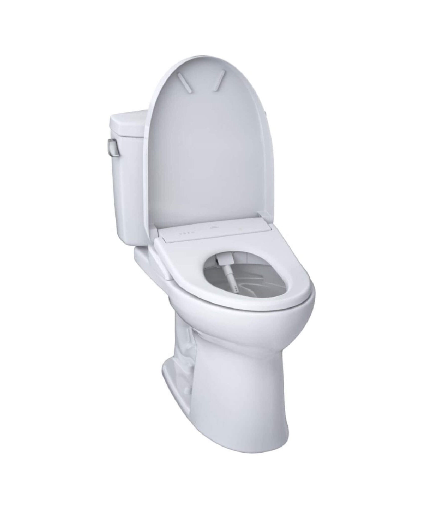 [MW4544726CEFG#01] TOTO Drake II 1.28 GPF Elongated Chair Height Toilet With Washlet S7 Bidet Seat (SAK29654)