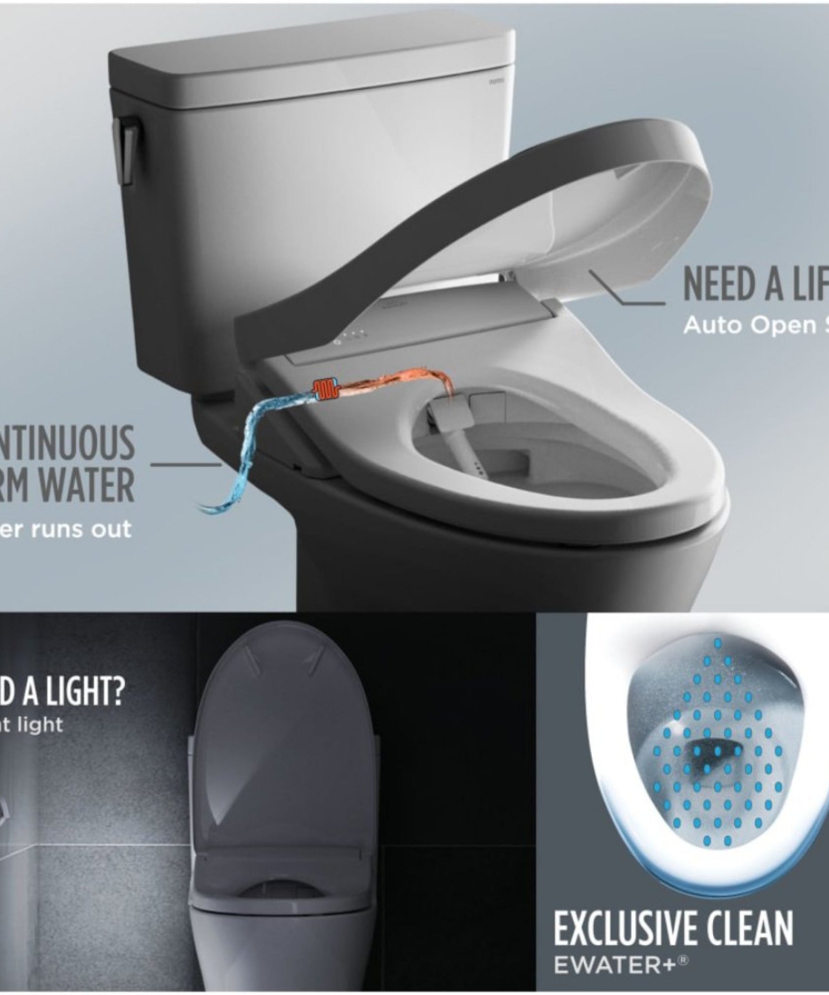 [MW4544726CEFG#01] TOTO Drake II 1.28 GPF Elongated Chair Height Toilet With Washlet S7 Bidet Seat (SAK29654)