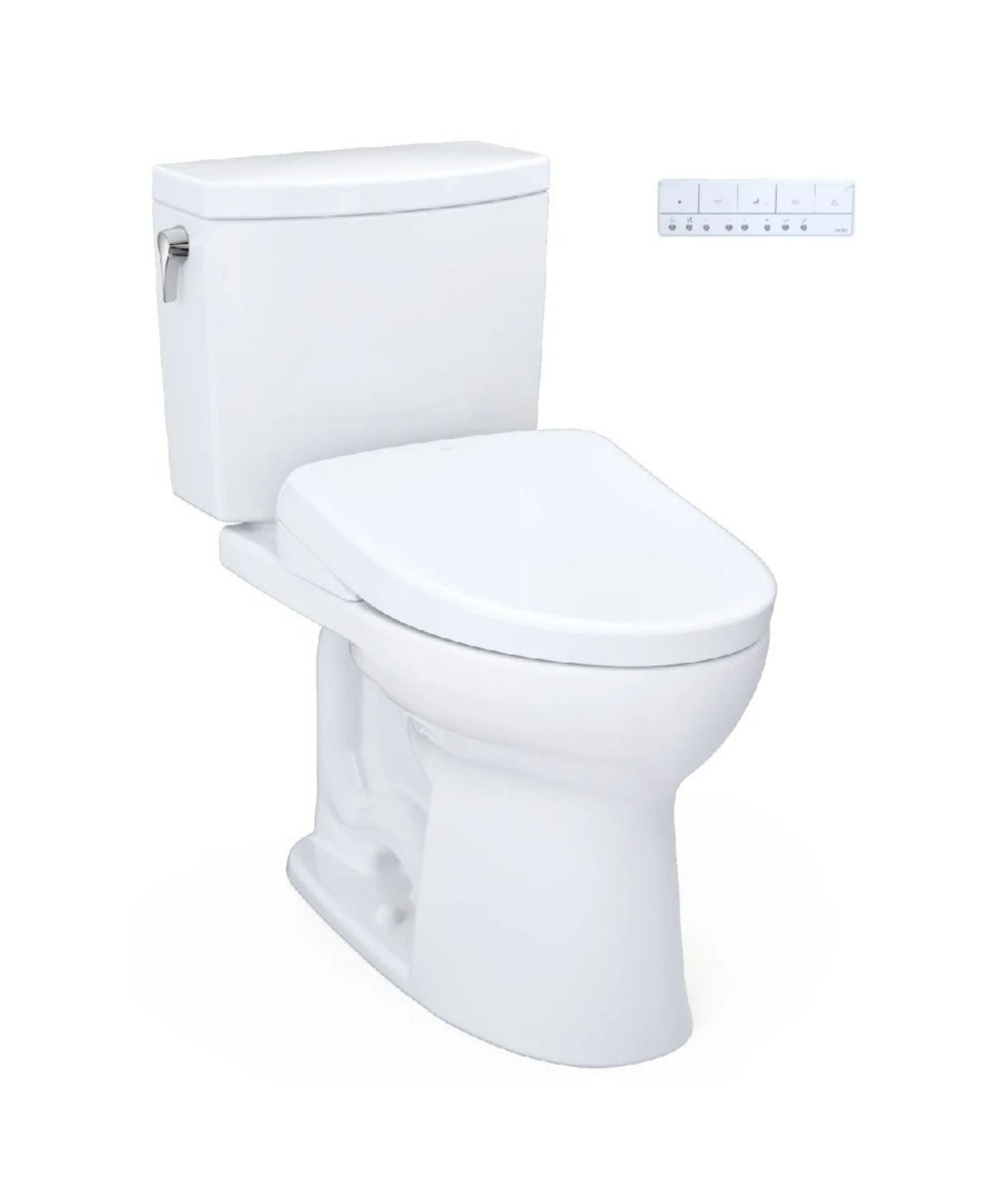 [MW4544726CUFG#01] TOTO Drake II 1 GPF Elongated Chair Height Toilet With Washlet S7A Bidet Seat (SAK53152)