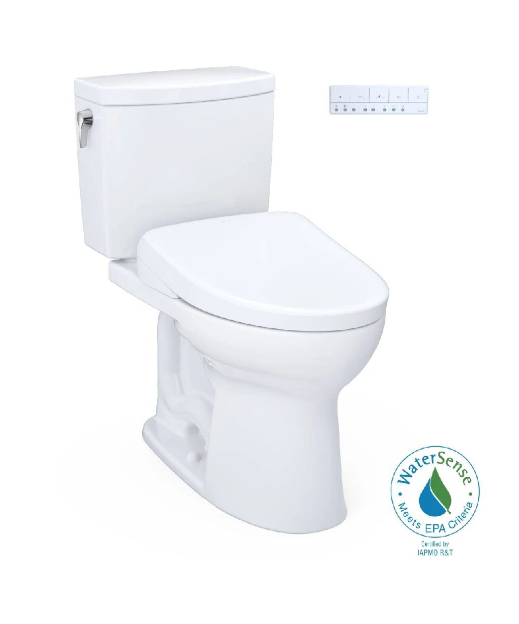 [MW4544726CUFG#01] TOTO Drake II 1 GPF Elongated Chair Height Toilet With Washlet S7A Bidet Seat (SAK53152)