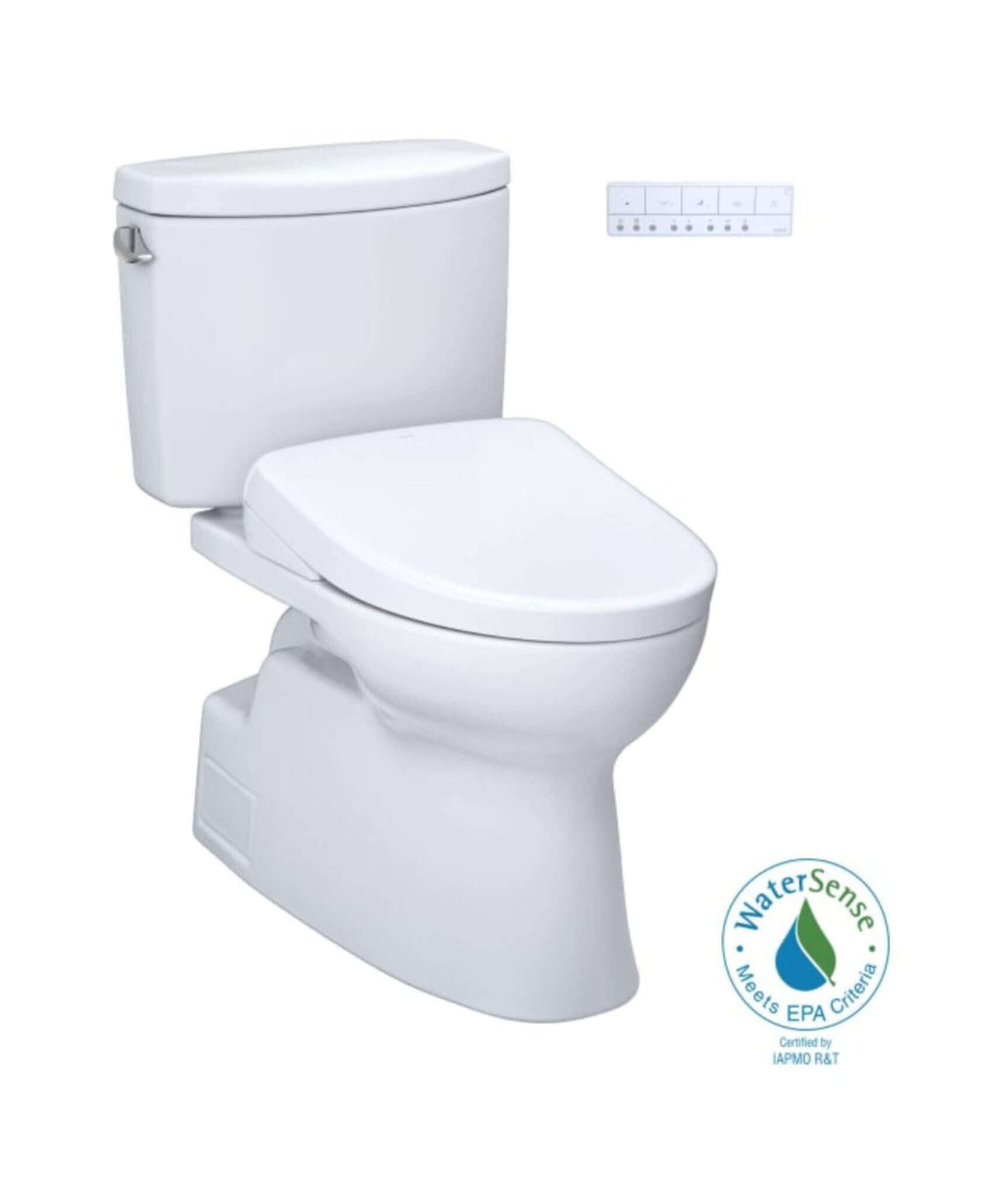 [MW4744726CEFG#01] TOTO Vespin II 1.28 GPF Chair Height Elongated Toilet With Washlet+ S7 Bidet Seat (SAK26135)