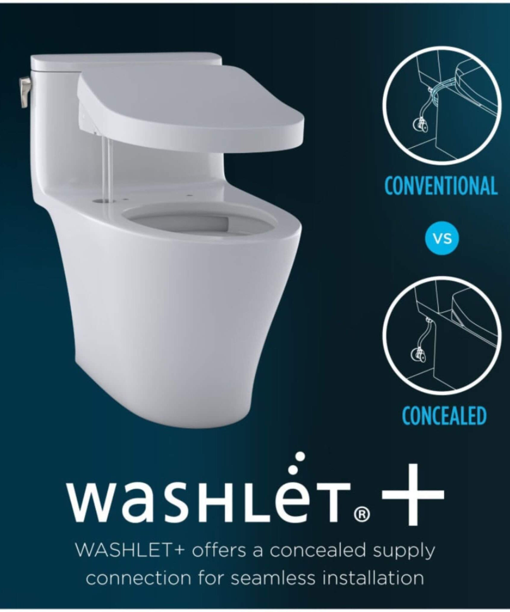 [MW4744726CEFG#01] TOTO Vespin II 1.28 GPF Chair Height Elongated Toilet With Washlet+ S7 Bidet Seat (SAK26135)