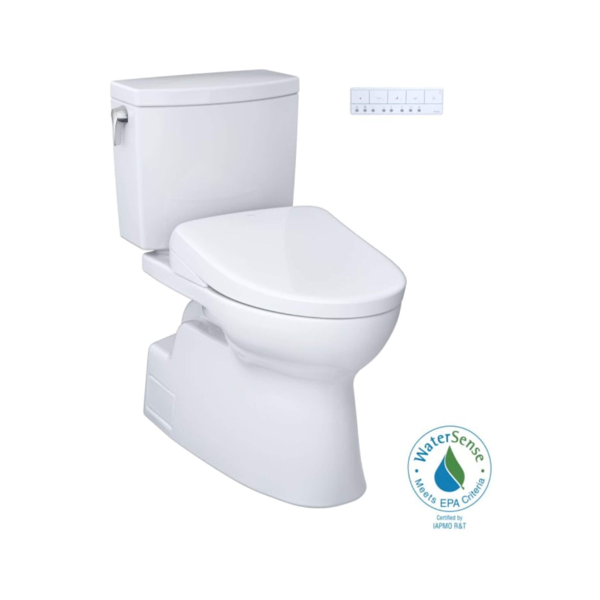 [MW4744736CUFG#01] TOTO Vespin II 1 GPF Elongated Chair Height Toilet With Washlet S7A Auto Open Bidet Seat (SAK56135)