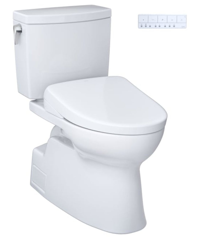 [MW4744736CUFG#01] TOTO Vespin II 1 GPF Elongated Chair Height Toilet With Washlet S7A Auto Open Bidet Seat (SAK56135)