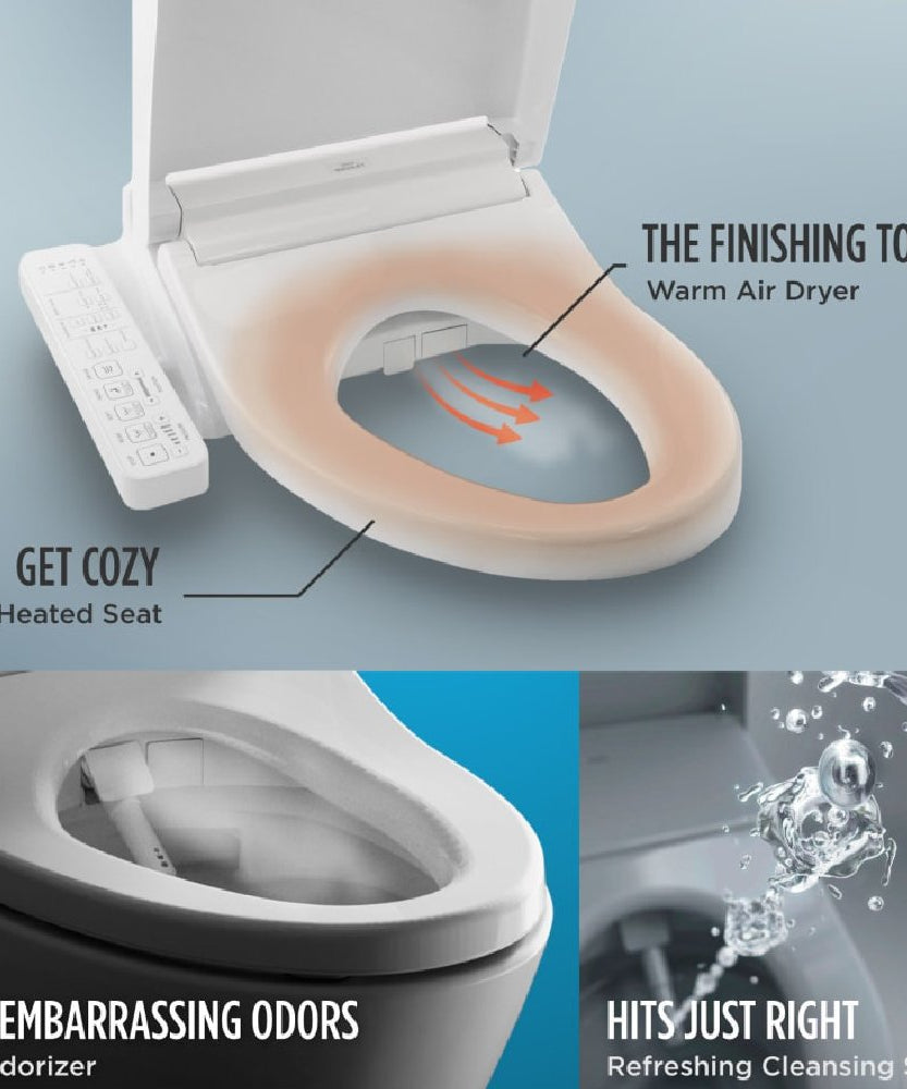 [MW7763074CEFG.10#01] TOTO Drake 1.28 GPF With Washlet C2 Elongated Bidet Toilet And 10" Rough In (SAK73915)