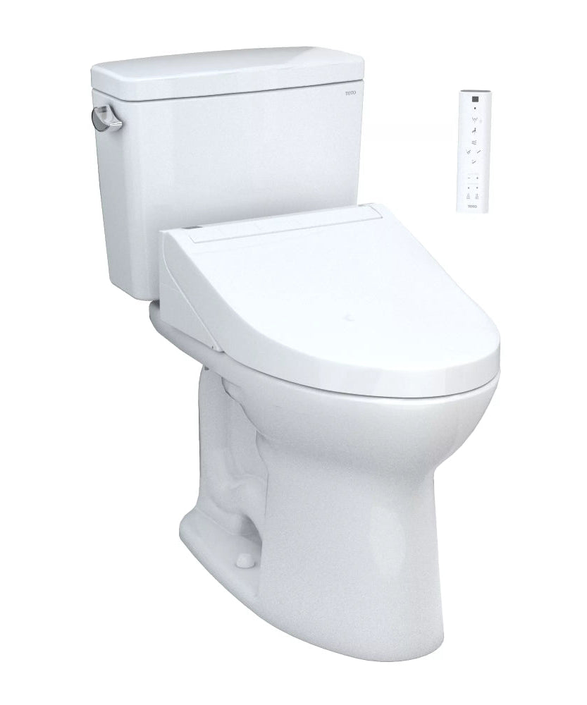 [MW7763084CEG#01] TOTO Drake 1.28 GPF Washlet Elongated Toilet With C5 Bidet Seat (SAK74362)