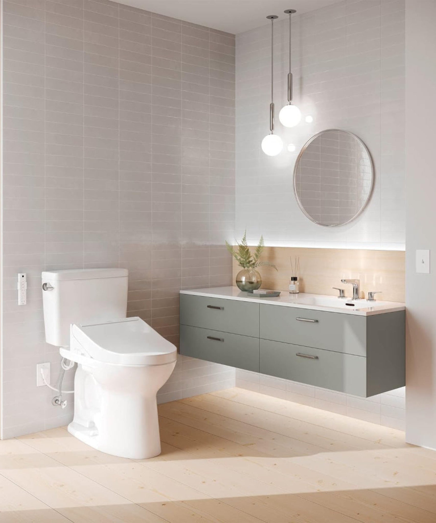 [MW7763084CSFG#01] TOTO Drake C5 Bidet Seat With 1.6 GPF UH Washlet Toilet (SAK75939)