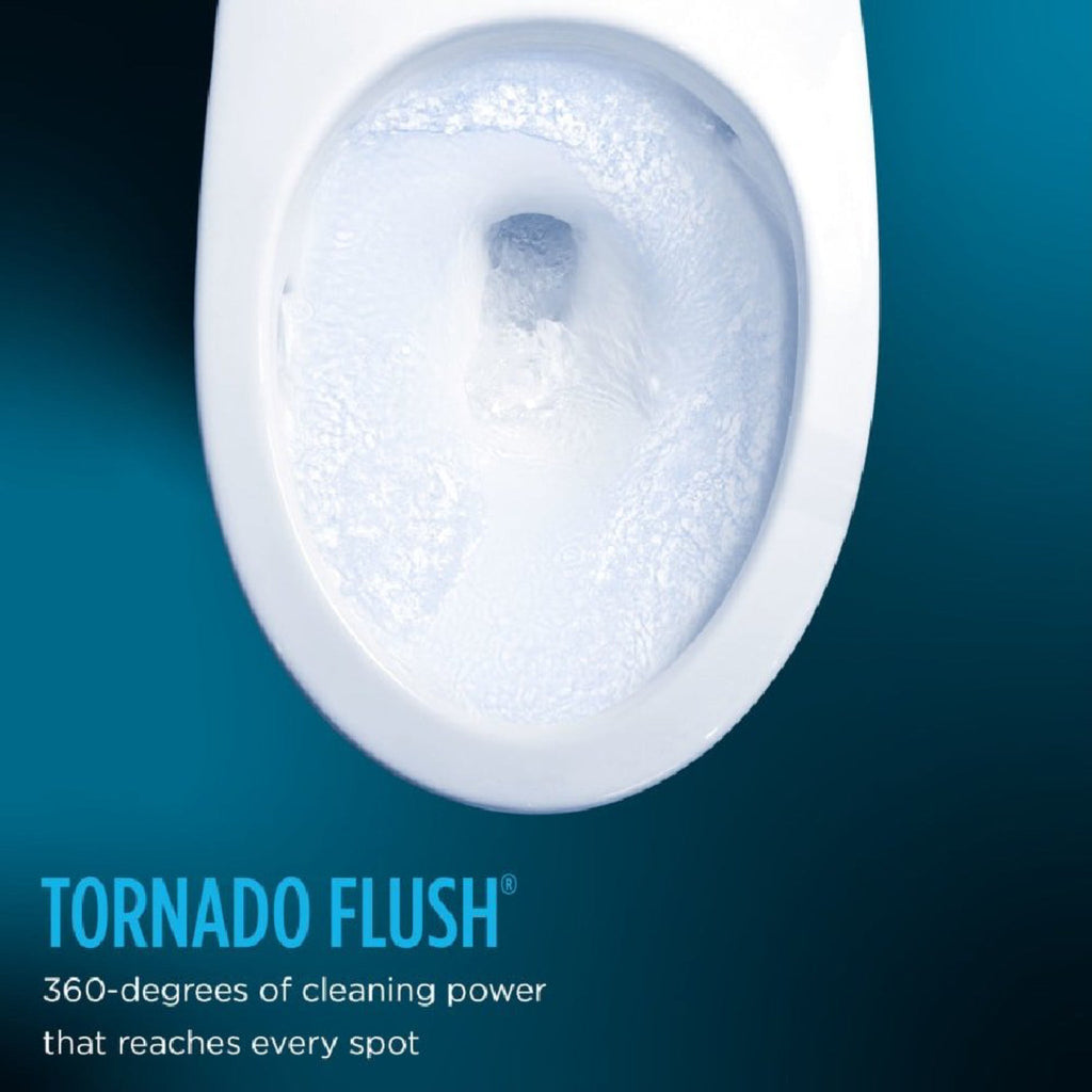 [MW7764726CEFG#01] TOTO Drake 1.28 GPF Electric Chair Height Toilet With Washlet S7 Heated Bidet Seat And Tornado Flush (SAK36508)
