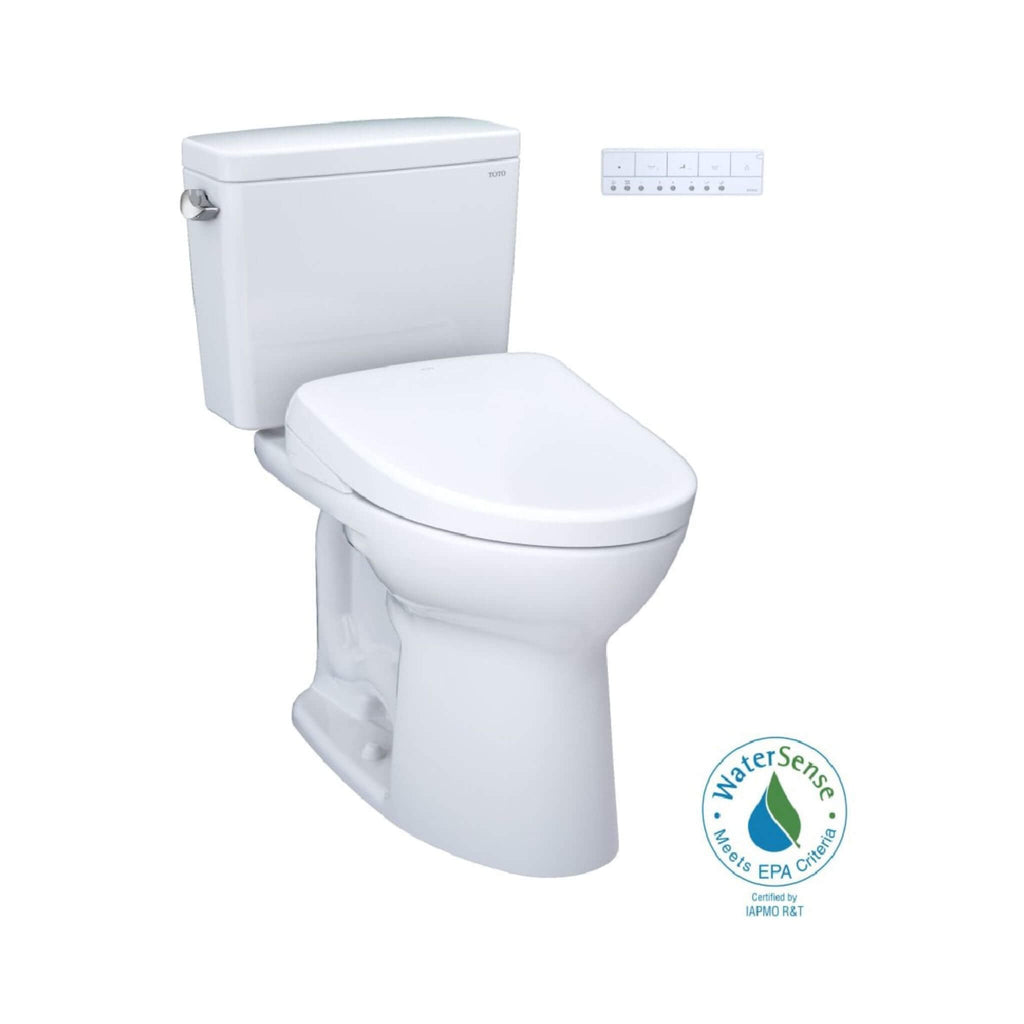 [MW7764726CEFG.10#01] TOTO Drake 1.28 GPF Universal Height Toilet With Washlet S7 Bidet Seat And 10" Rough-In (SAK58267)