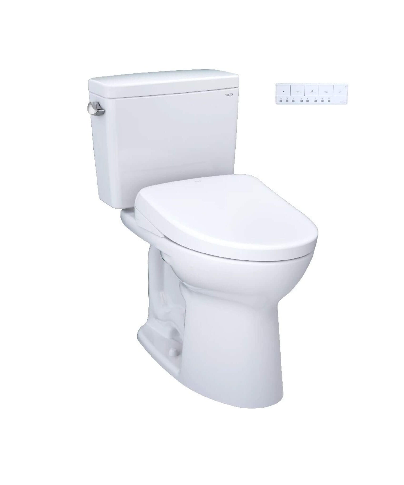 [MW7764726CEFGA#01] TOTO Drake 1.28 GPF Elongated Chair Height Toilet With Washlet S7 Heated Auto Open Bidet Seat (SAK19563)